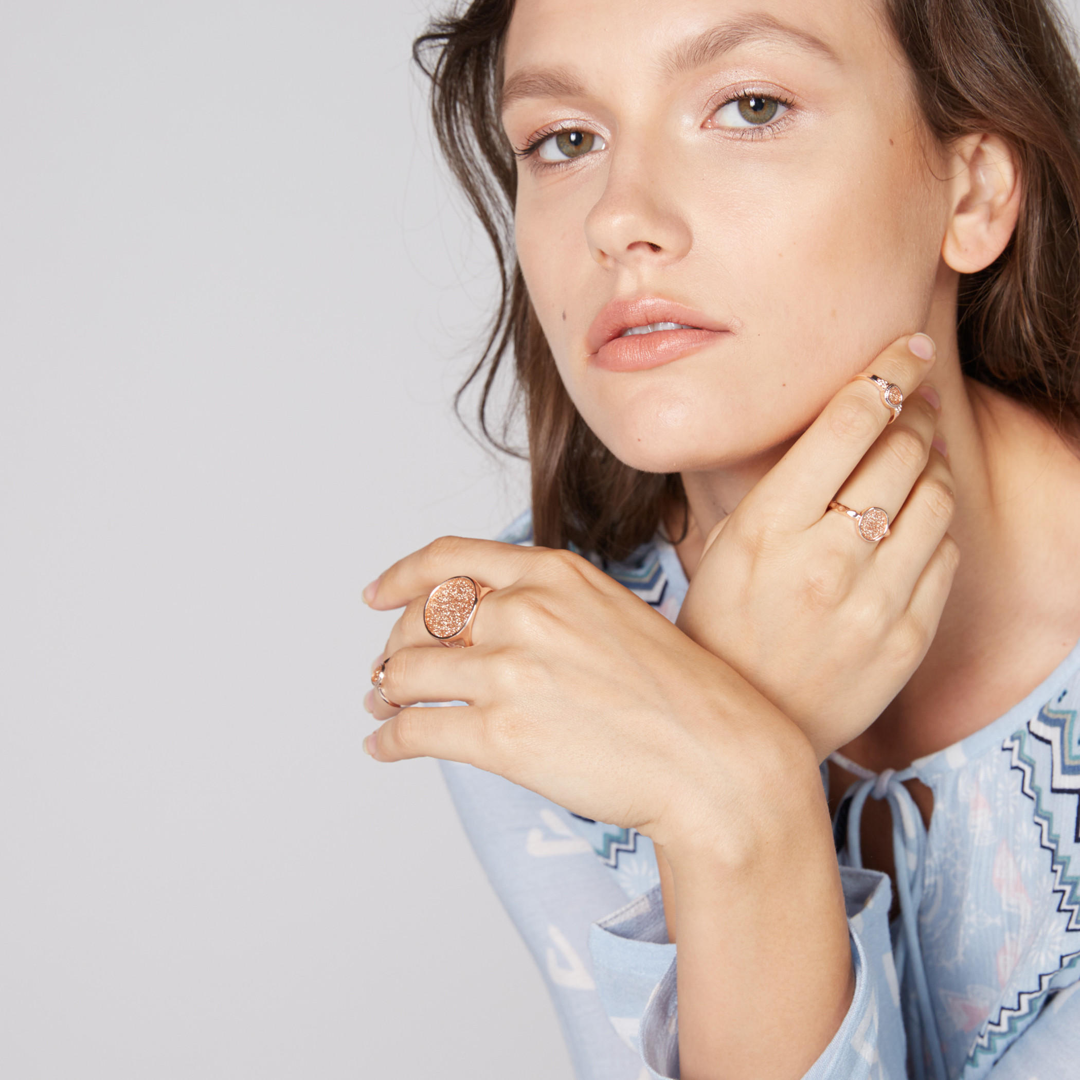 طقم خواتم مزينة 4 قطع-women-watchesandjewellery-jewellery-rings-image-2