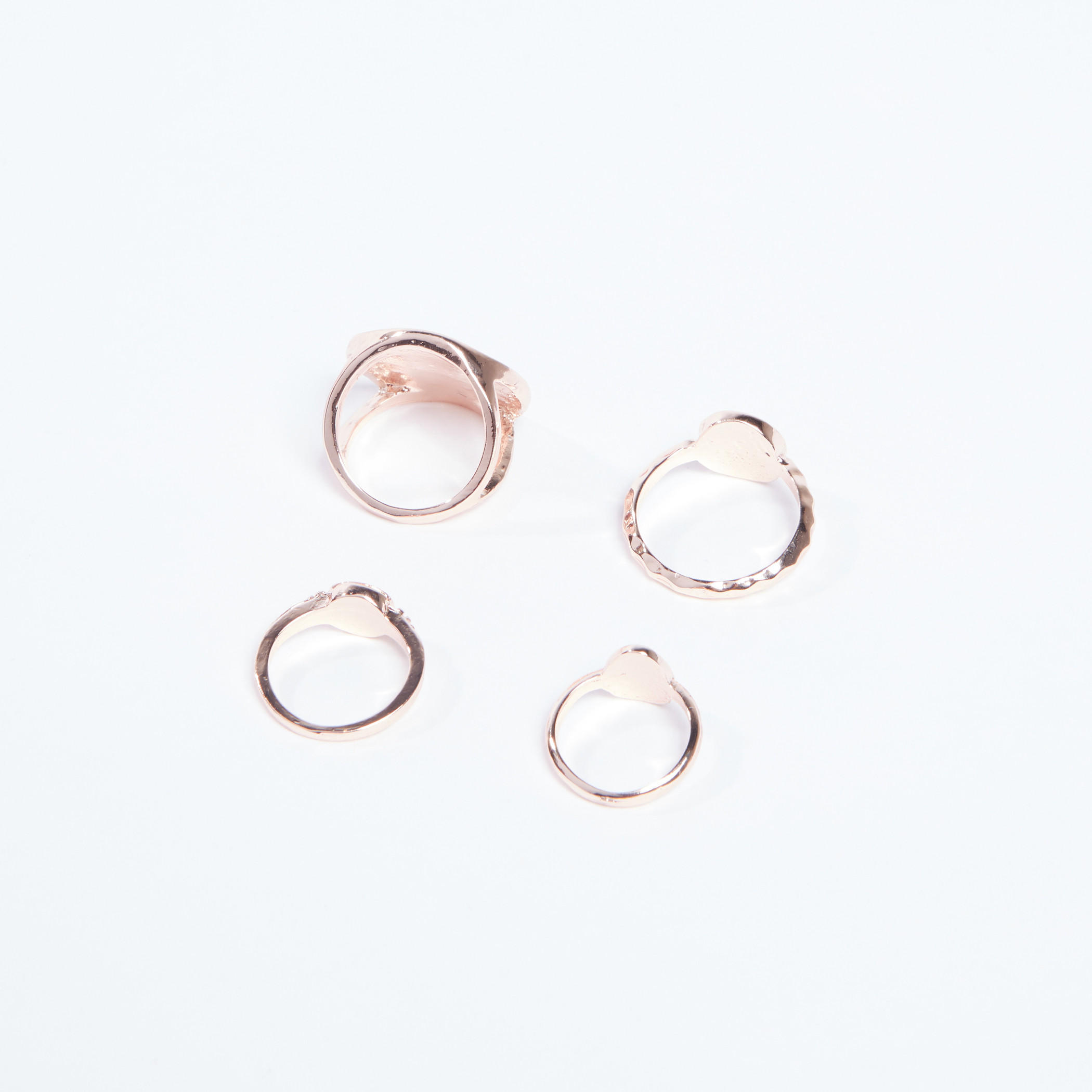 طقم خواتم مزينة 4 قطع-women-watchesandjewellery-jewellery-rings-image-3