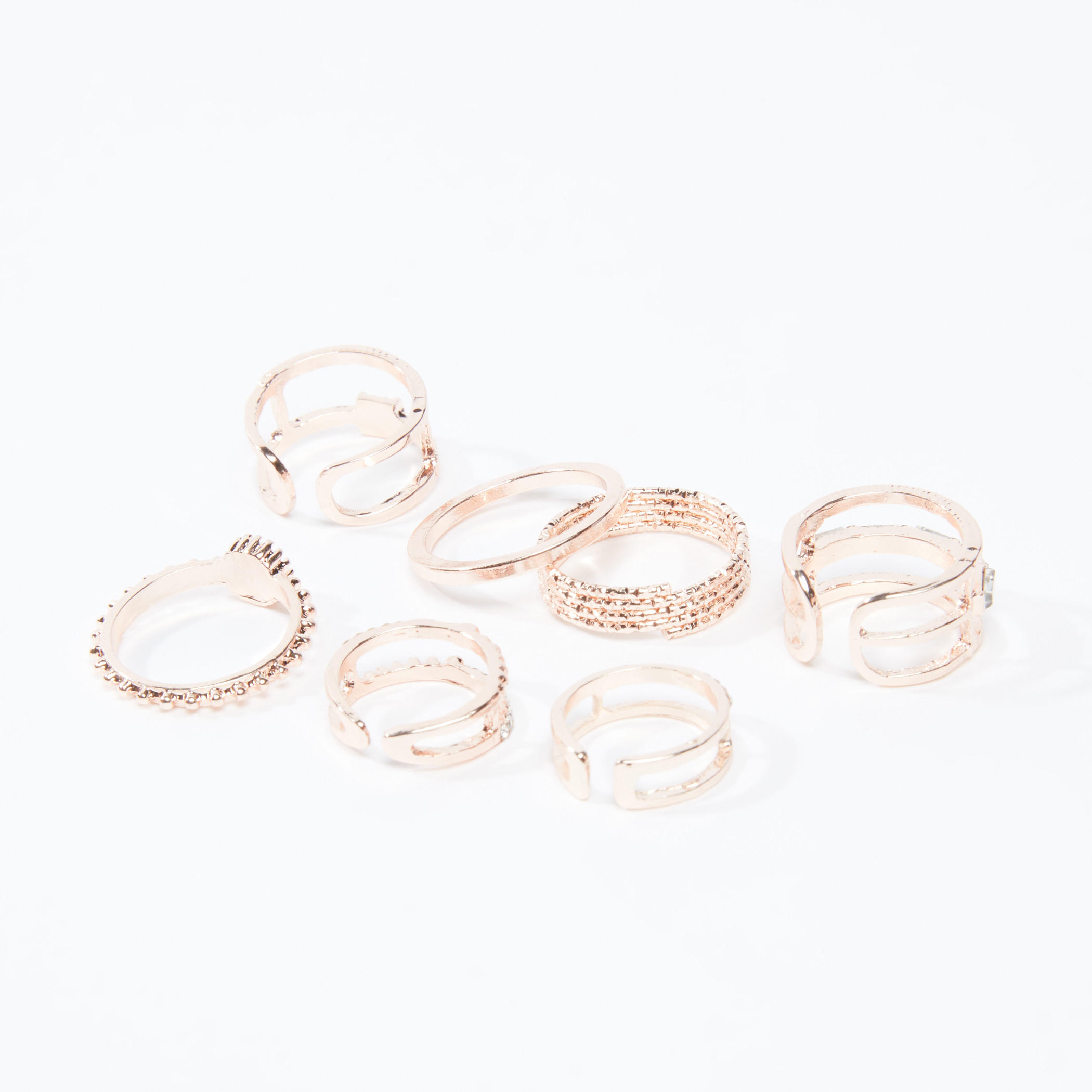 Assorted Metallic Finger Ring - Set of 7-women-watchesandjewellery-jewellery-rings-image-3