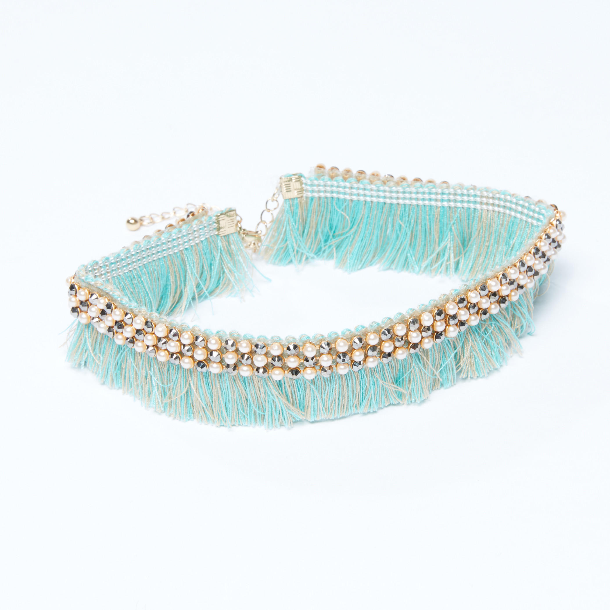 قلادة طوق مزيّنة بشراشيب ومشبك إغلاق-women-watchesandjewellery-jewellery-necklacesandpendants-image-1