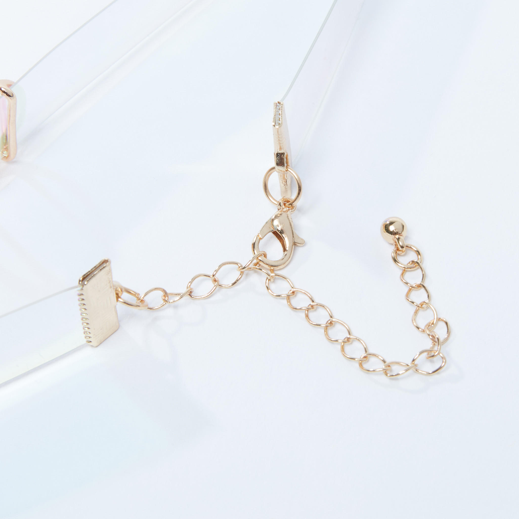 قلادة طوق ميتاليك بمشبك إغلاق-women-watchesandjewellery-jewellery-necklacesandpendants-image-2