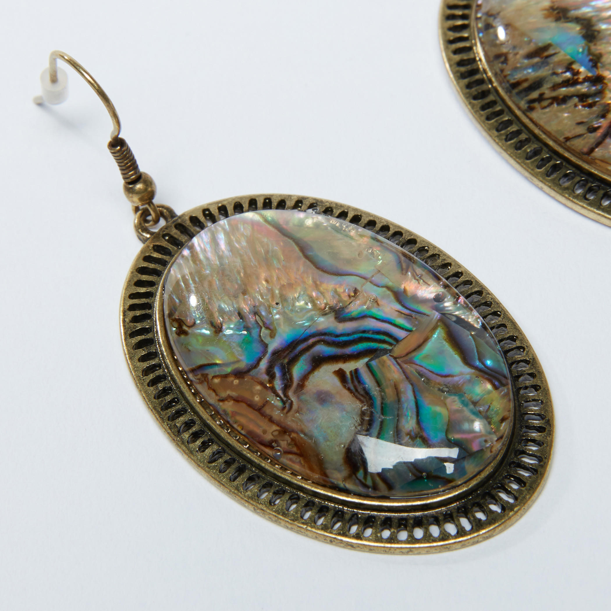 Textured Dangling Earrings with Hook-women-watchesandjewellery-jewellery-earrings-image-1