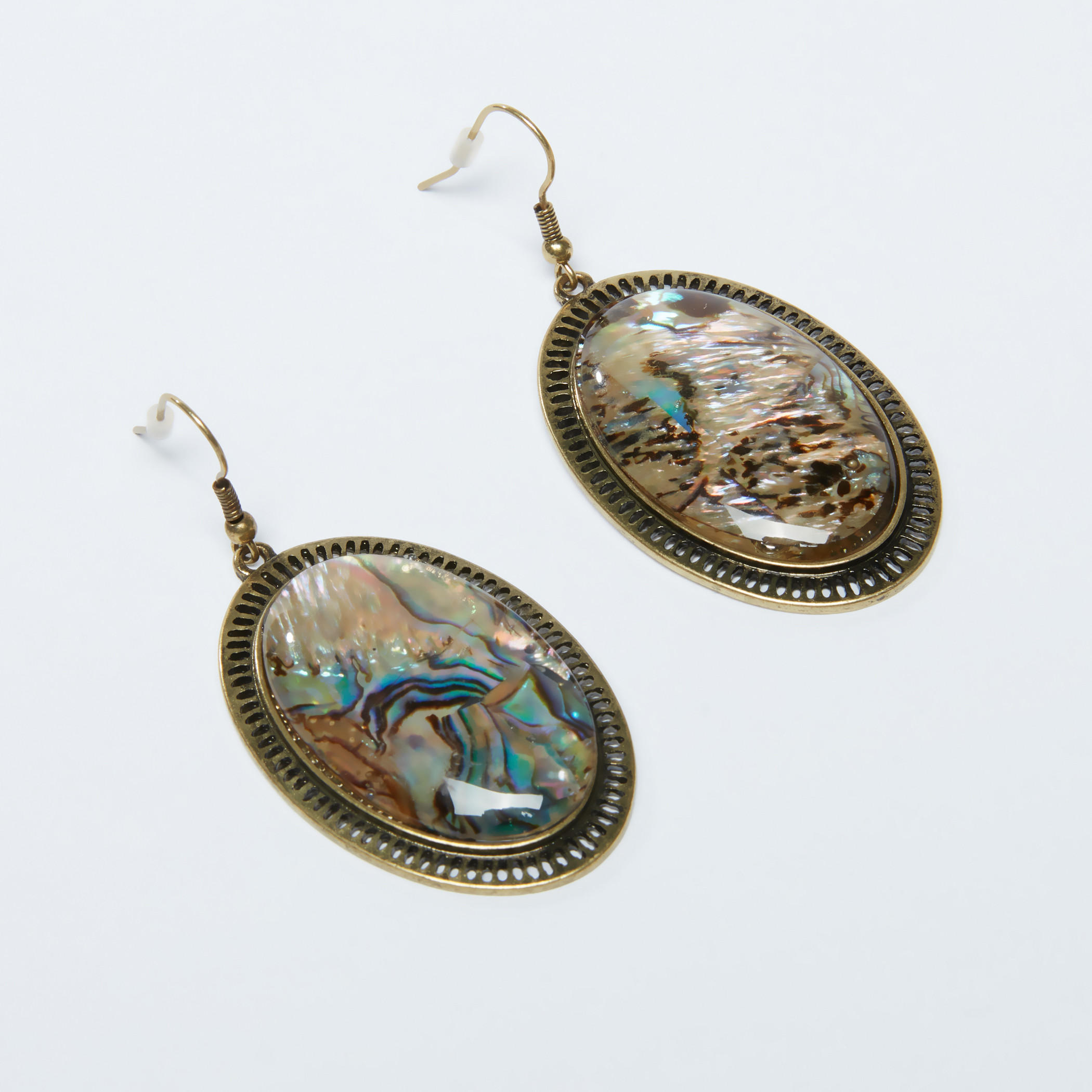 Textured Dangling Earrings with Hook-women-watchesandjewellery-jewellery-earrings-image-2