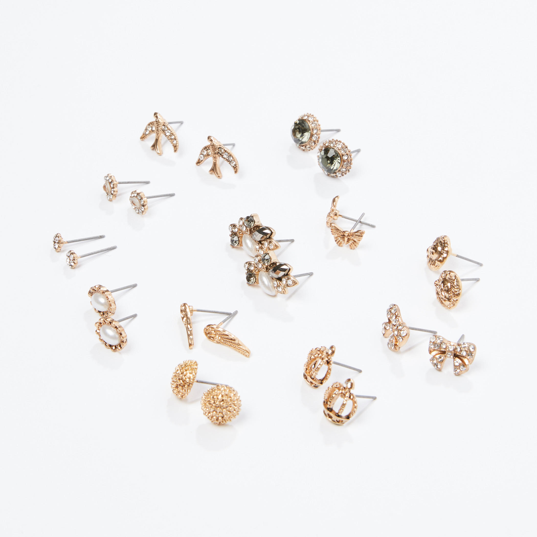Assorted Earrings with Push Back Closure - Set of 12-women-watchesandjewellery-jewellery-earrings-image-3