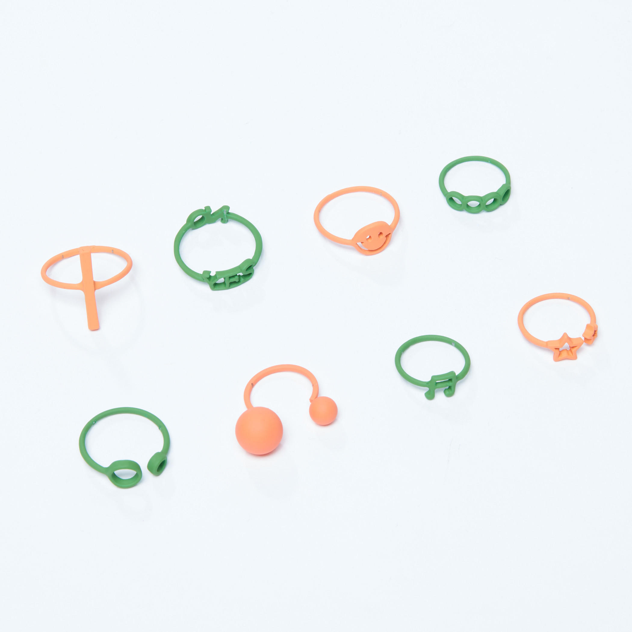 خواتم متنوّعة - طقم من 8 قطع-women-watchesandjewellery-jewellery-rings-image-2