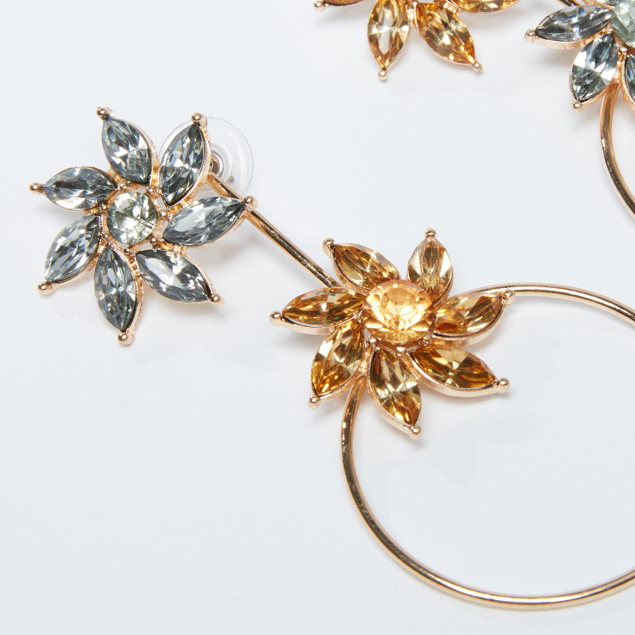 Studded Dangling Earrings with Push Back Closure-women-watchesandjewellery-jewellery-earrings-image-2