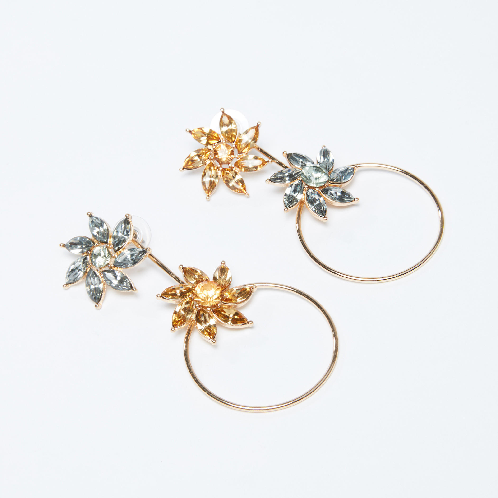 Studded Dangling Earrings with Push Back Closure-women-watchesandjewellery-jewellery-earrings-image-3