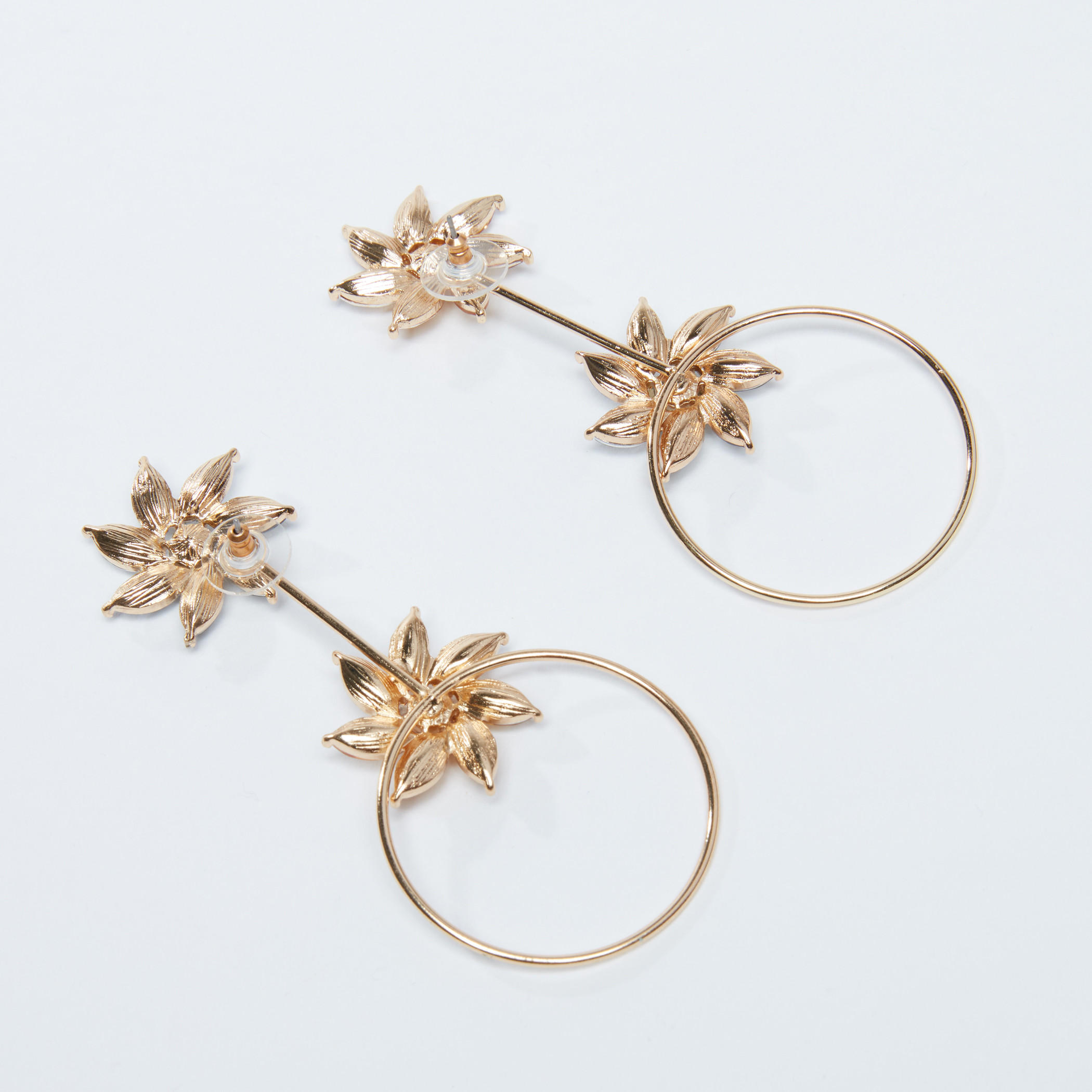 Studded Dangling Earrings with Push Back Closure-women-watchesandjewellery-jewellery-earrings-image-4