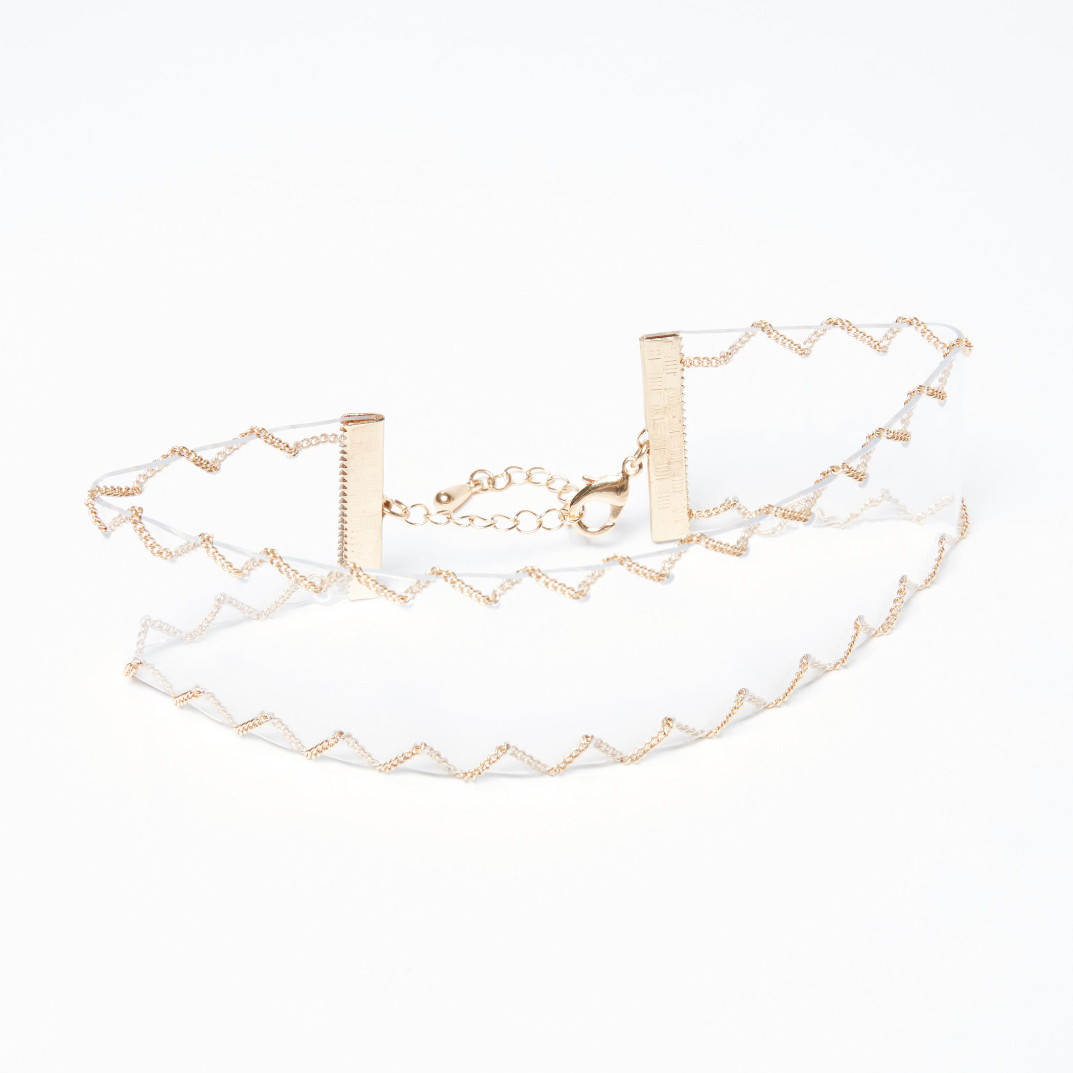 قلادة طوق ميتاليك بمشبك إغلاق-women-watchesandjewellery-jewellery-necklacesandpendants-image-1