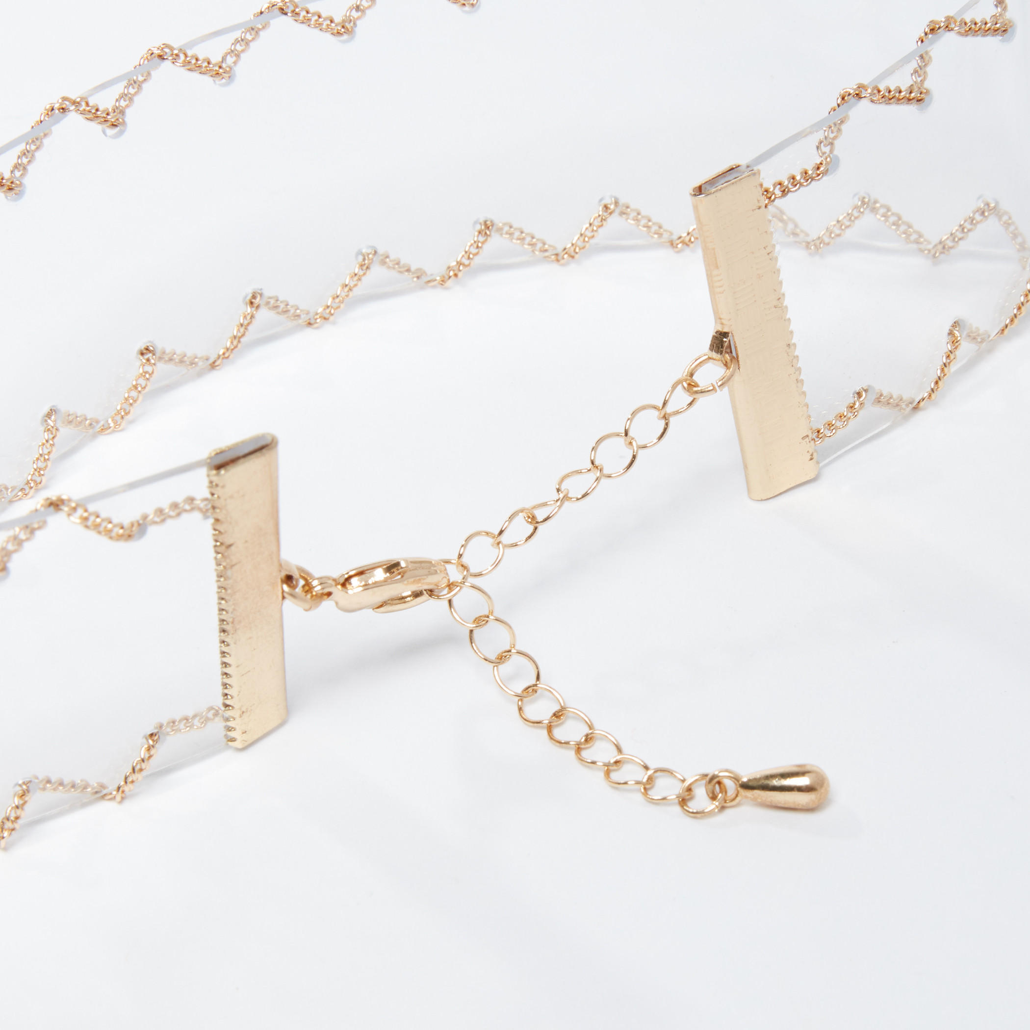 قلادة طوق ميتاليك بمشبك إغلاق-women-watchesandjewellery-jewellery-necklacesandpendants-image-2