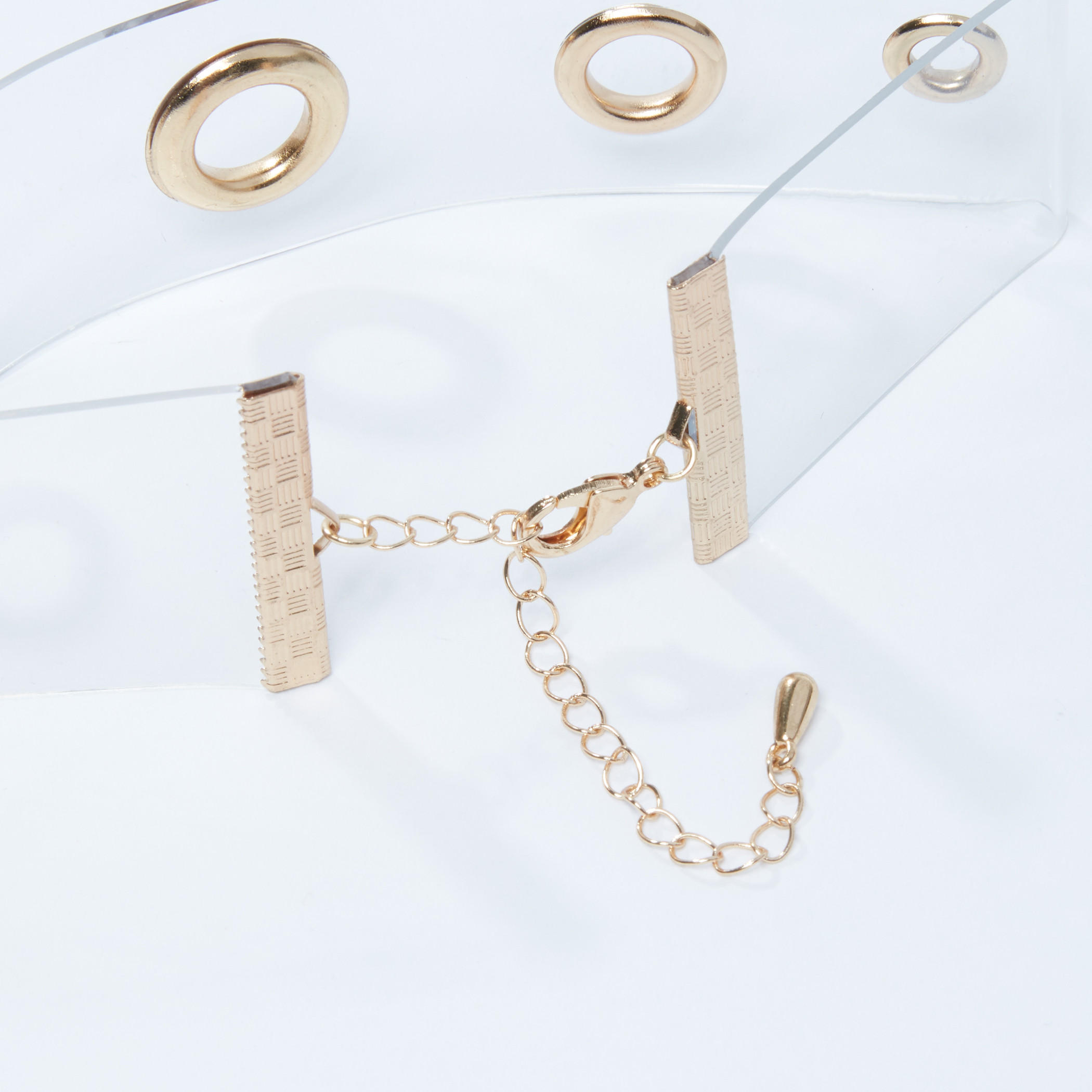 قلادة طوق ميتاليك بمشبك إغلاق-women-watchesandjewellery-jewellery-necklacesandpendants-image-2