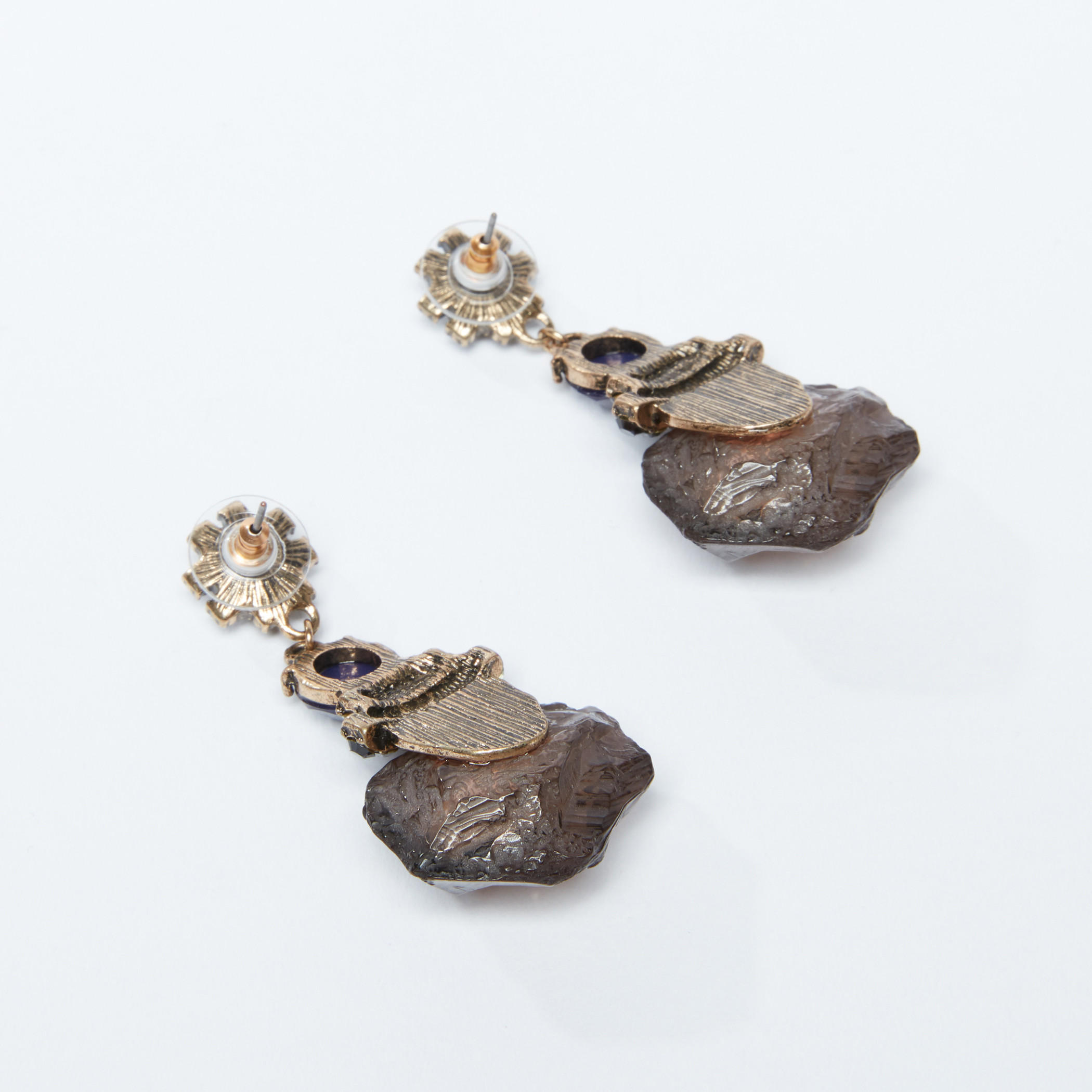 Studded Dangling Earrings with Push Back Closure-women-watchesandjewellery-jewellery-earrings-image-3