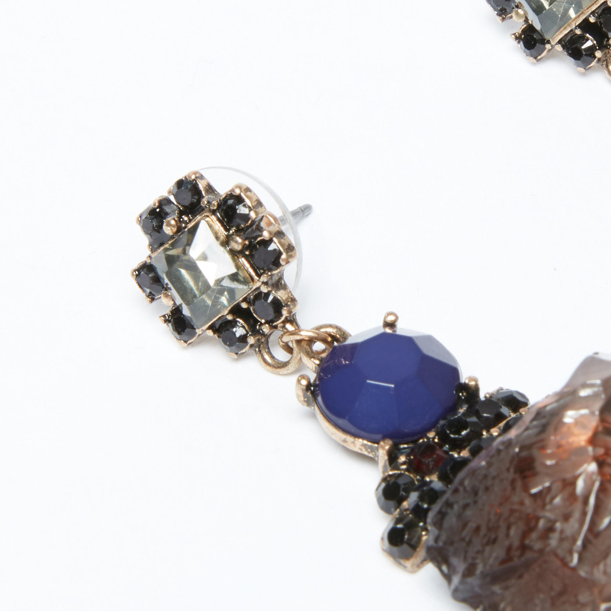 Studded Dangling Earrings with Push Back Closure-women-watchesandjewellery-jewellery-earrings-image-4