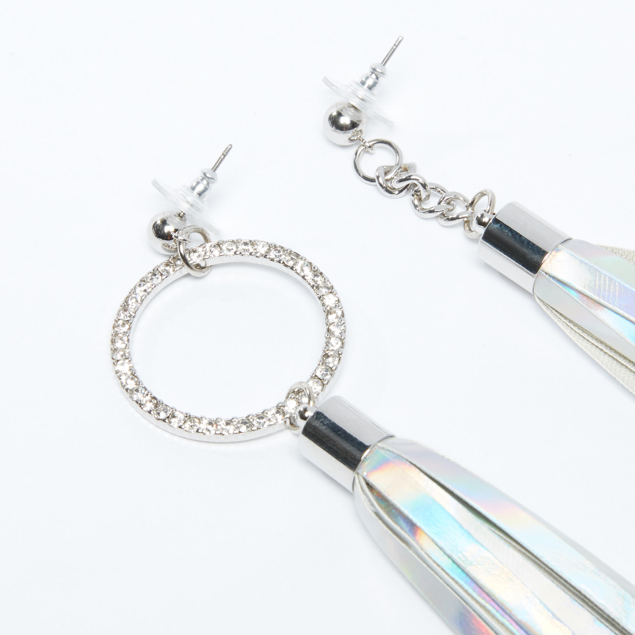 أقراط متدلية ومرصعة بشُرّابات ومكبس إغلاق-women-watchesandjewellery-jewellery-earrings-image-1