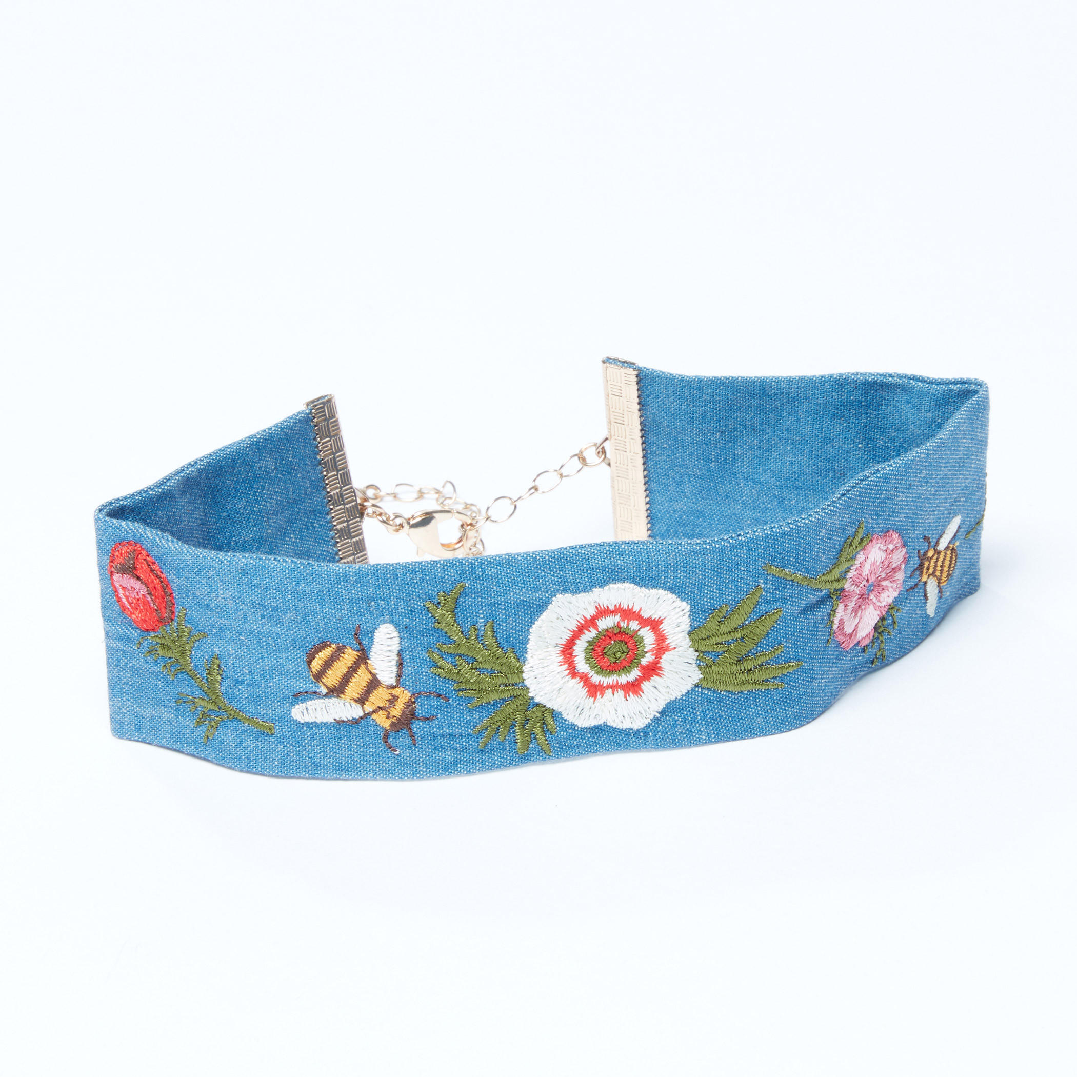 قلادة طوق مطرزة بمشبك إغلاق-women-watchesandjewellery-jewellery-necklacesandpendants-image-1
