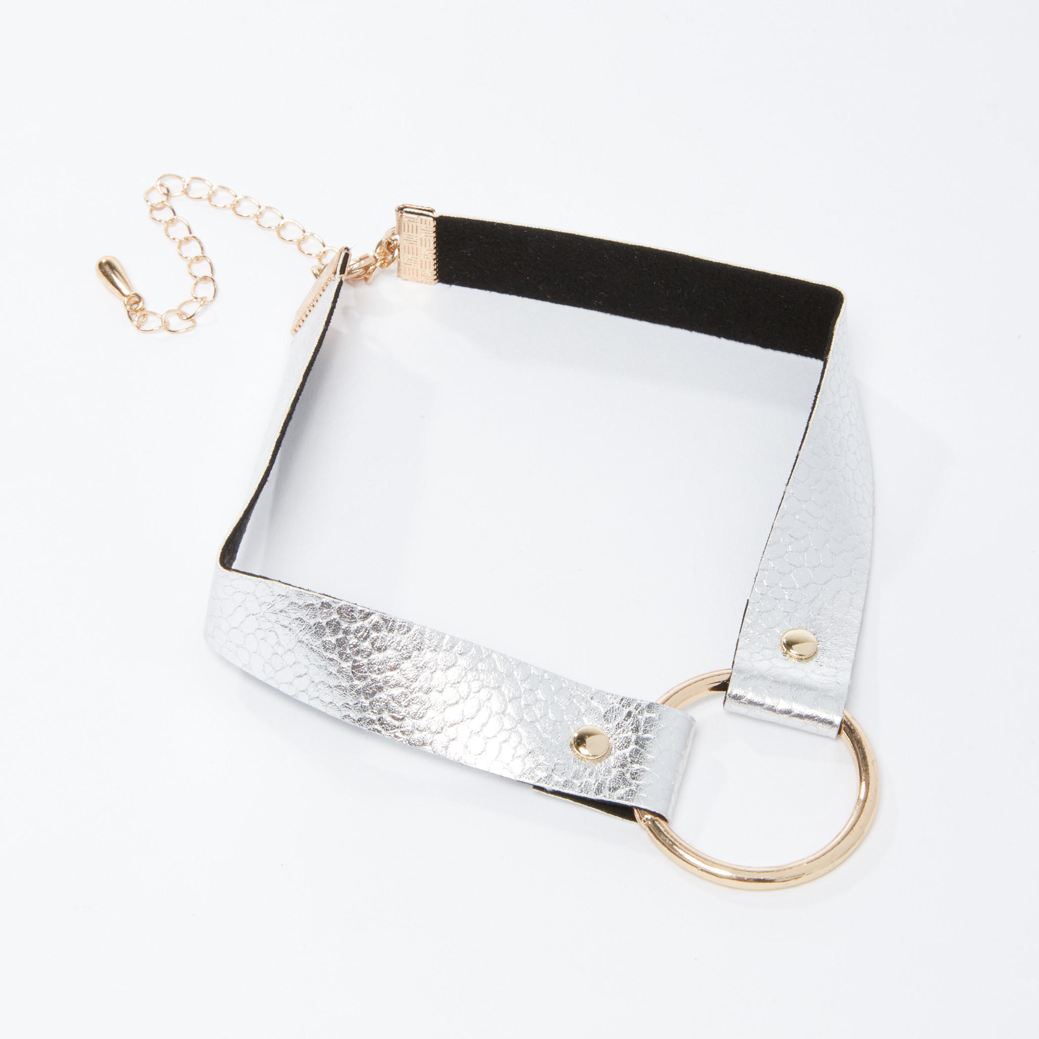 قلادة طوق بارزة الملمس بمشبك إغلاق-women-watchesandjewellery-jewellery-necklacesandpendants-image-1