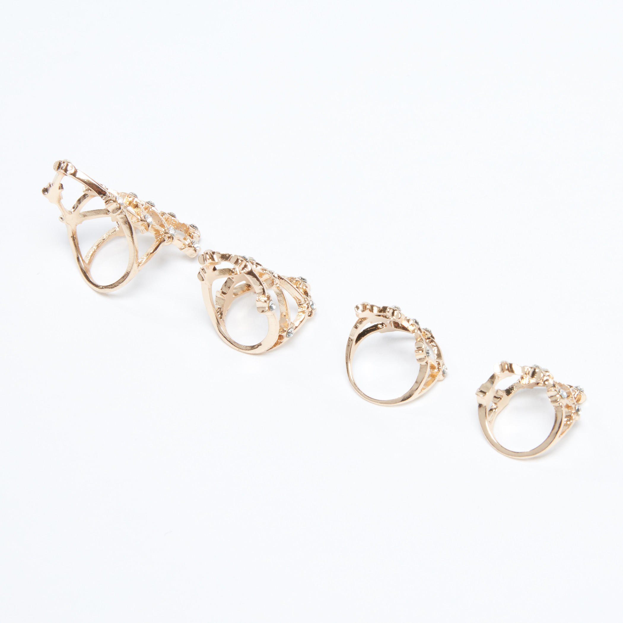 خاتم مرصع - طقم من 4 قطع-women-watchesandjewellery-jewellery-rings-image-2