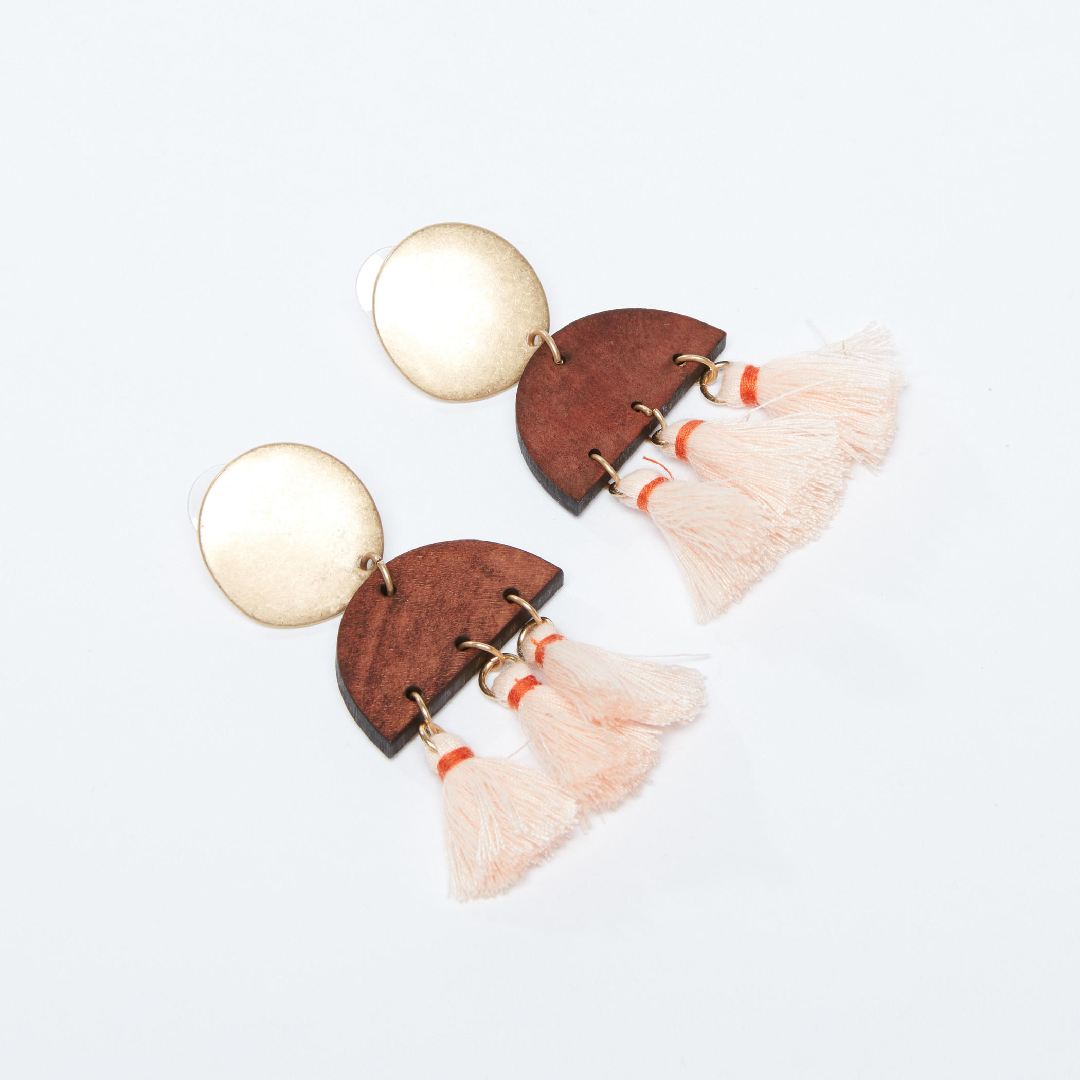 Tassel Detail Dangling Earrings with Push Back Closure-women-watchesandjewellery-jewellery-earrings-image-2