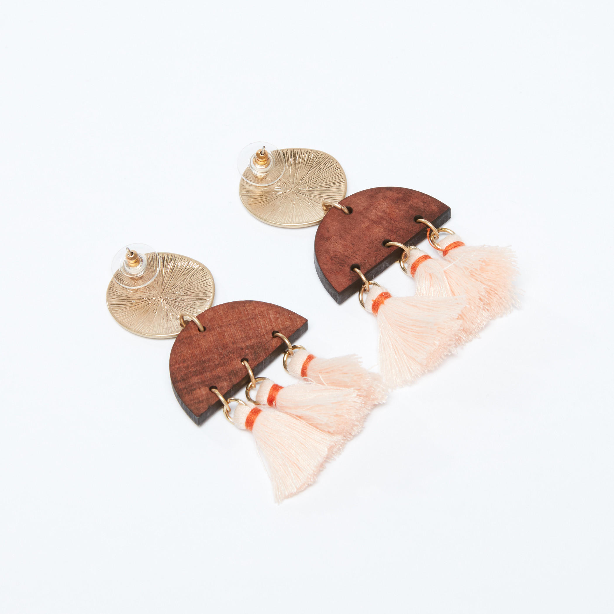 Tassel Detail Dangling Earrings with Push Back Closure-women-watchesandjewellery-jewellery-earrings-image-3
