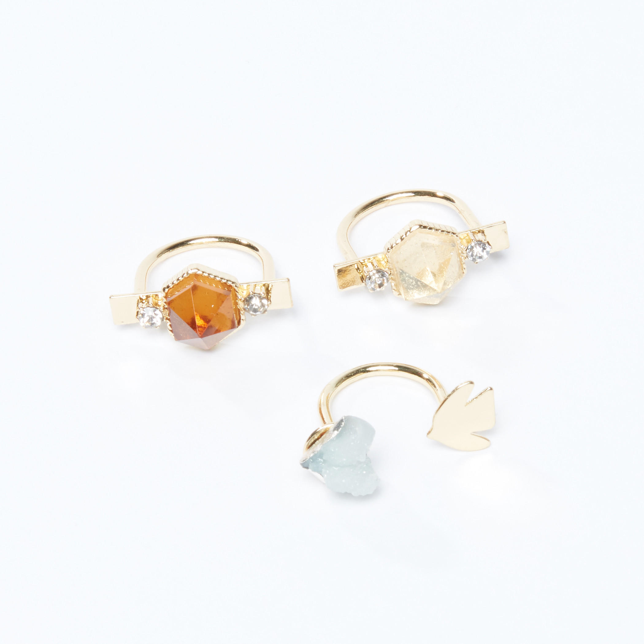 Studded Finger Ring - Set of 3-women-watchesandjewellery-jewellery-rings-image-1