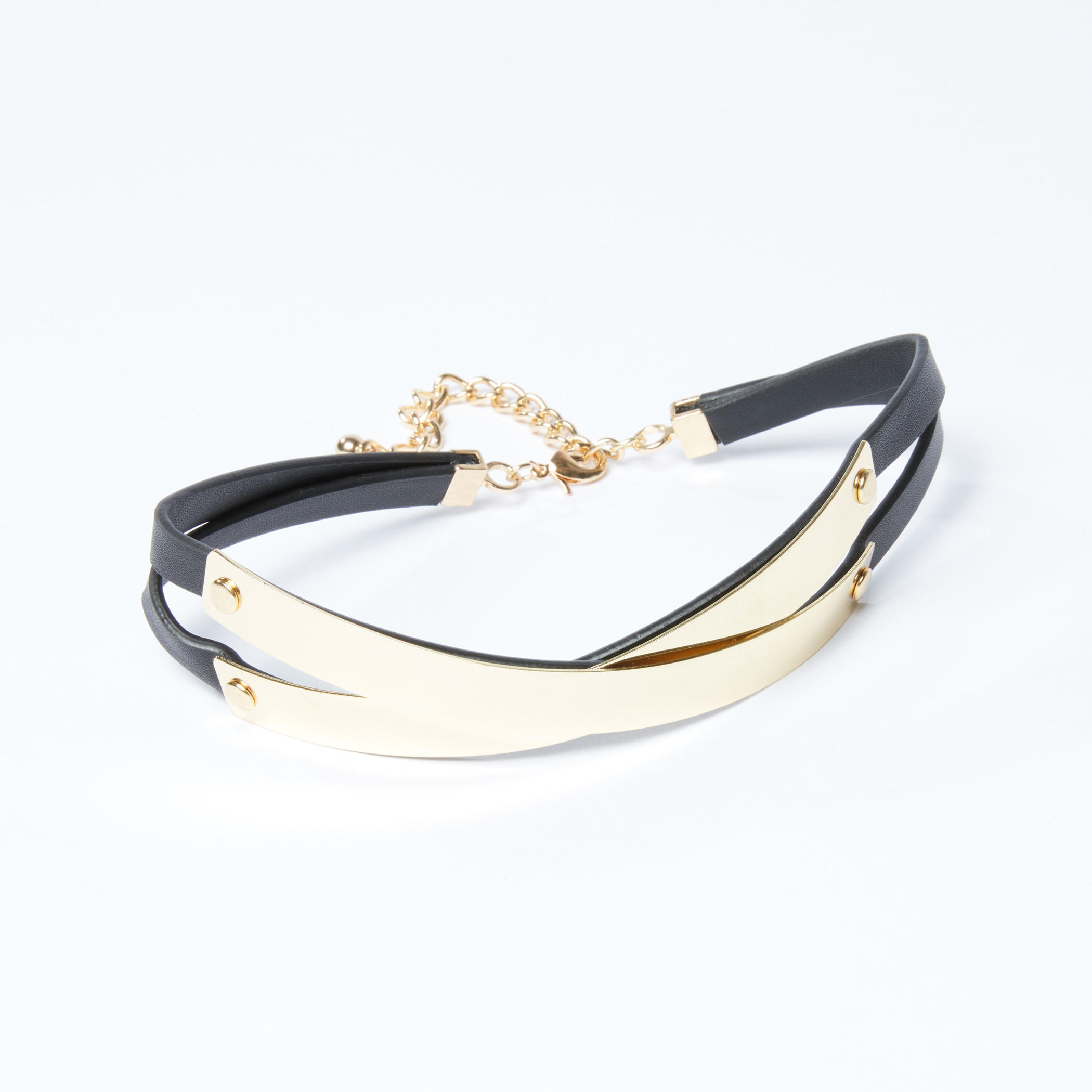 قلادة ميتاليك طبقات بمشبك إغلاق-women-watchesandjewellery-jewellery-necklacesandpendants-image-1