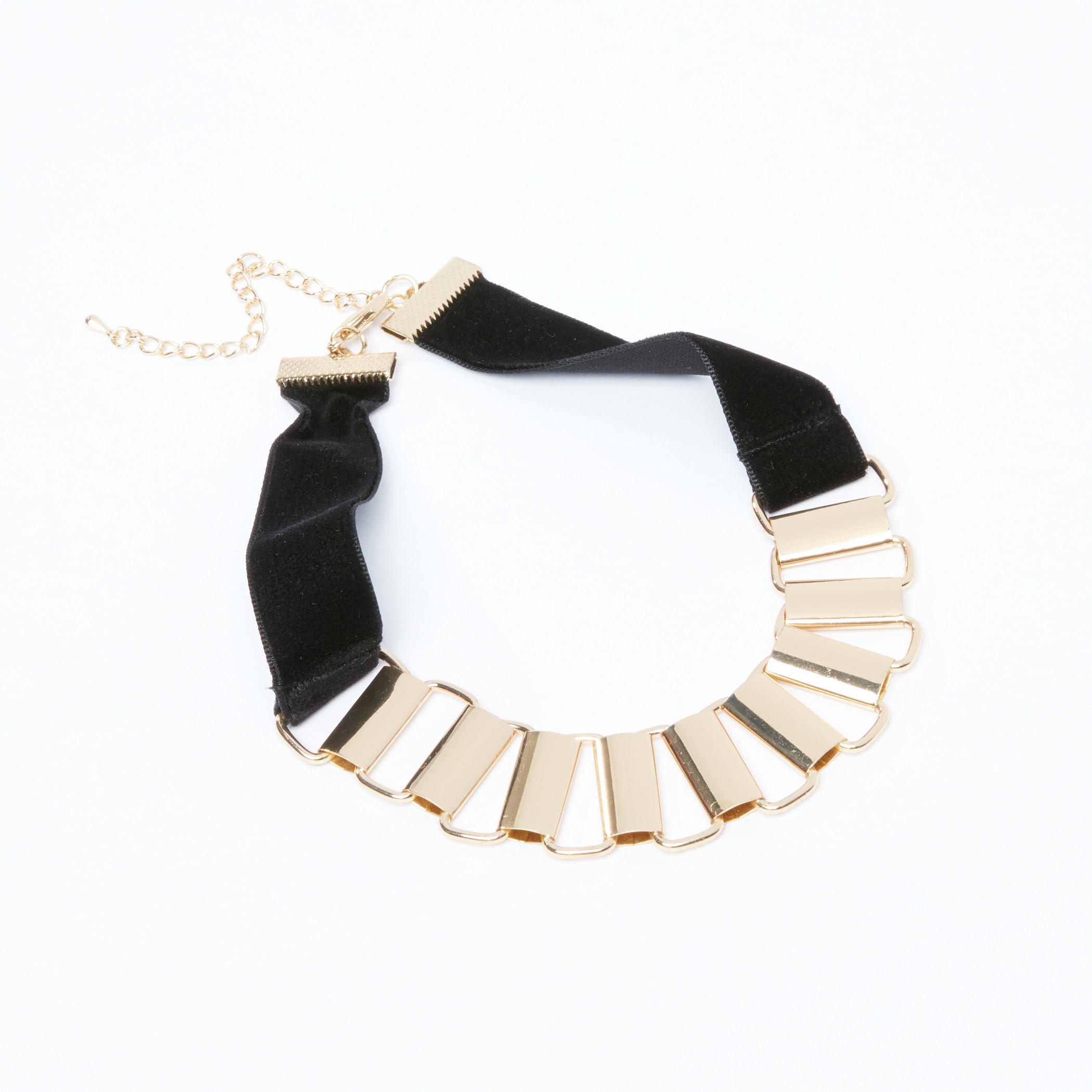 قلادة طوق ميتاليك بمشبك إغلاق-women-watchesandjewellery-jewellery-necklacesandpendants-image-1