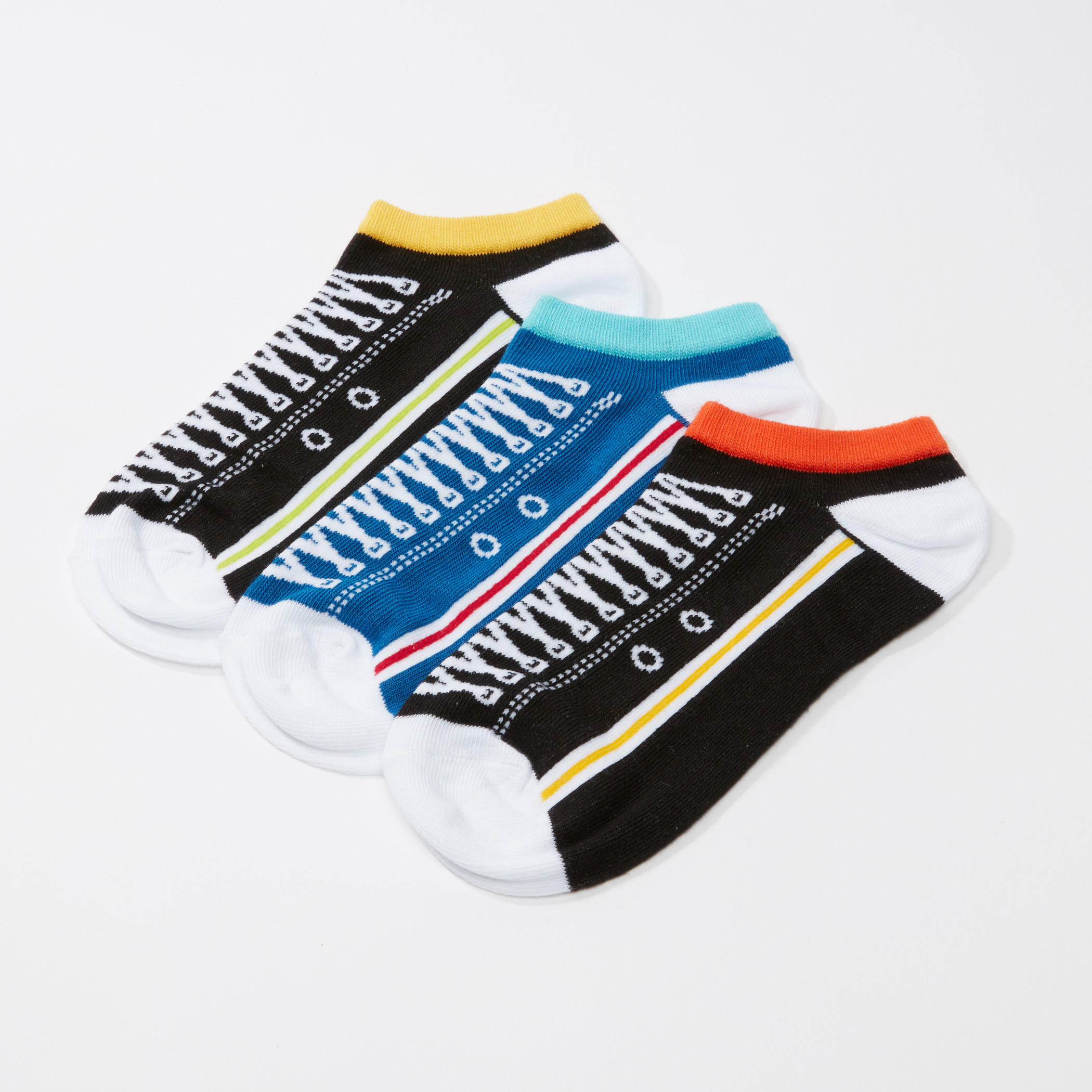 Printed Ankle Length Socks - Set of 3-women-socksandstockings-image-1