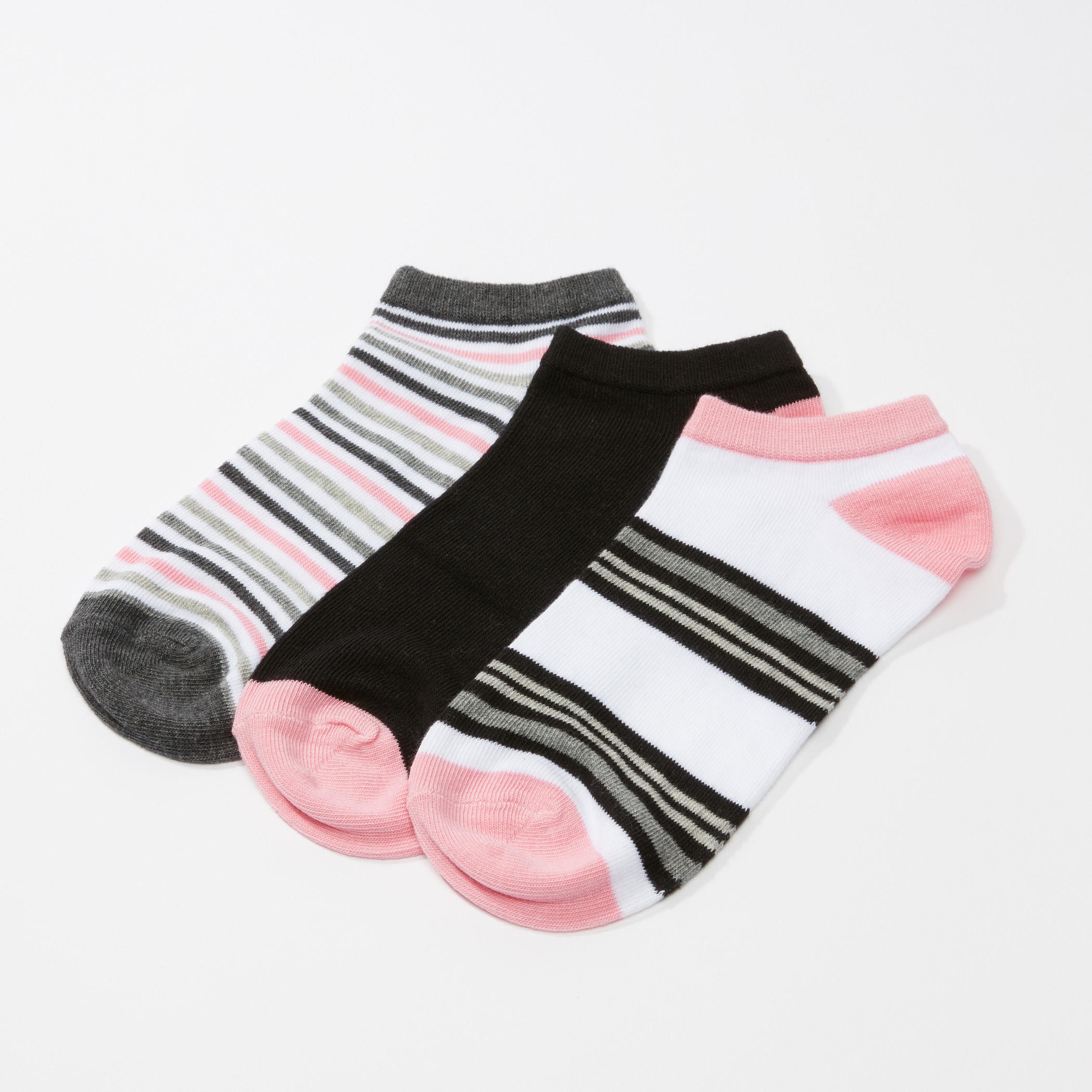 جوارب بارزة الملمس بطول الكاحل - طقم من ثلاثة أزواج-women-socksandstockings-image-1