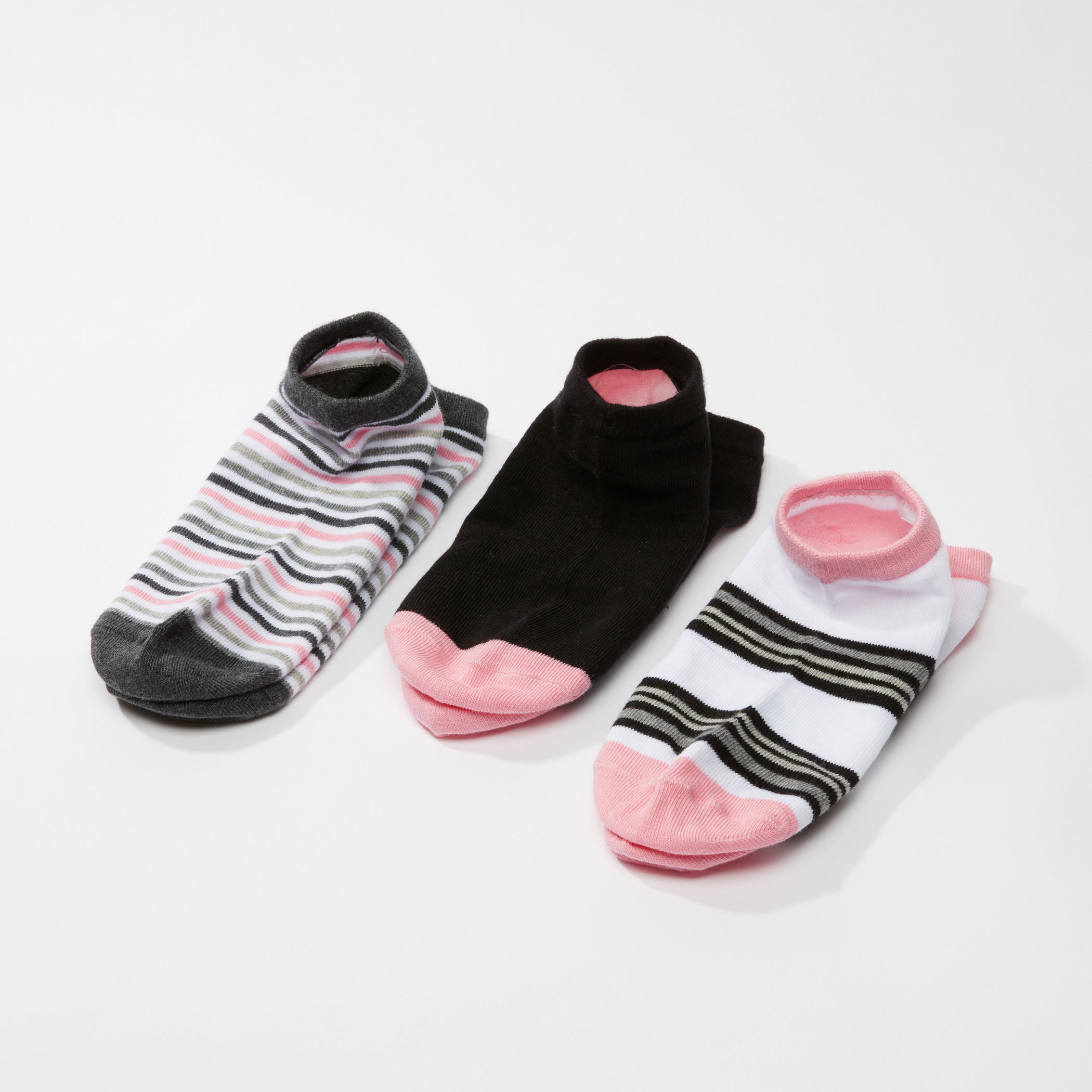 جوارب بارزة الملمس بطول الكاحل - طقم من ثلاثة أزواج-women-socksandstockings-image-2