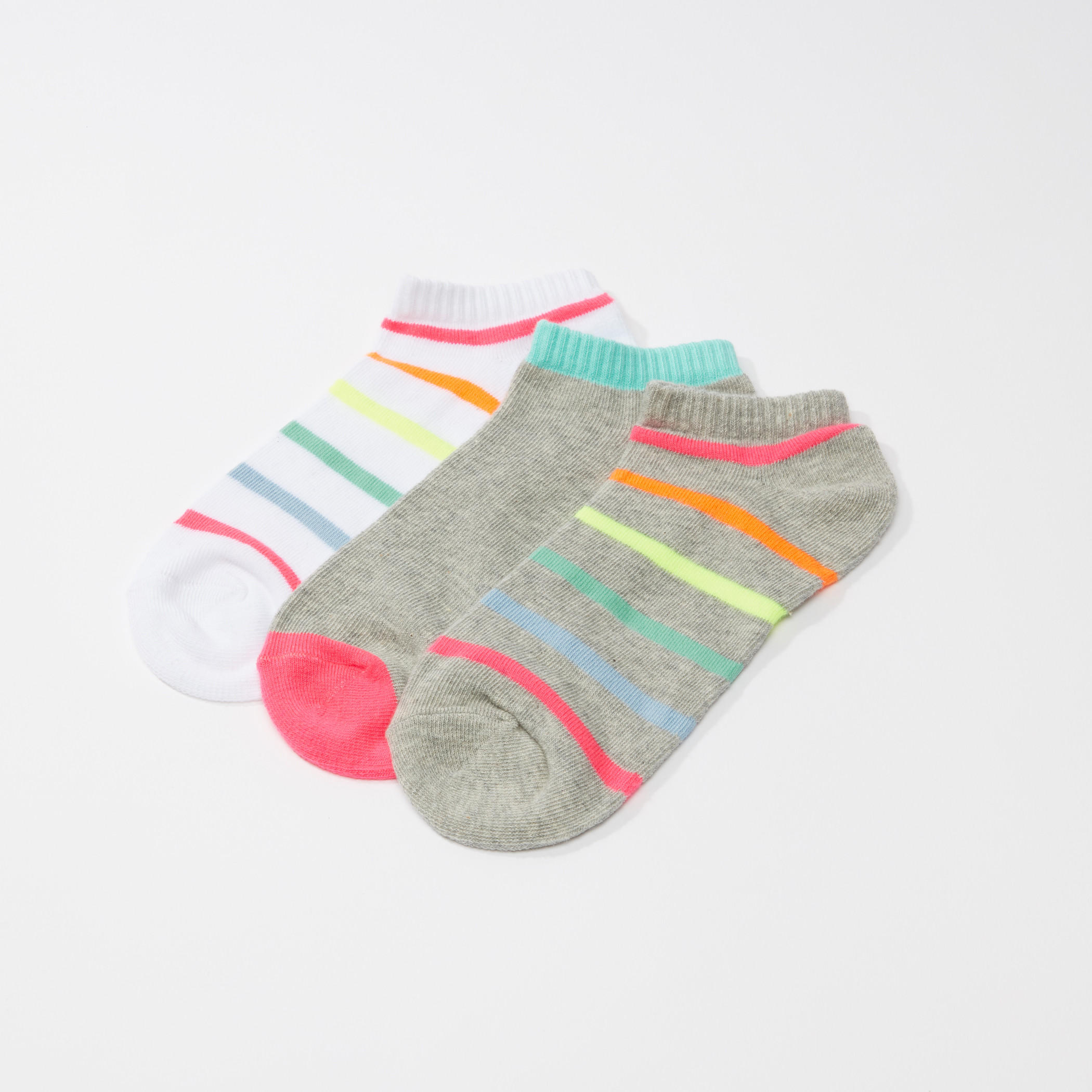 طقم جوارب مخطّطة بطول الكاحل - 3 أزواج-women-socksandstockings-image-1