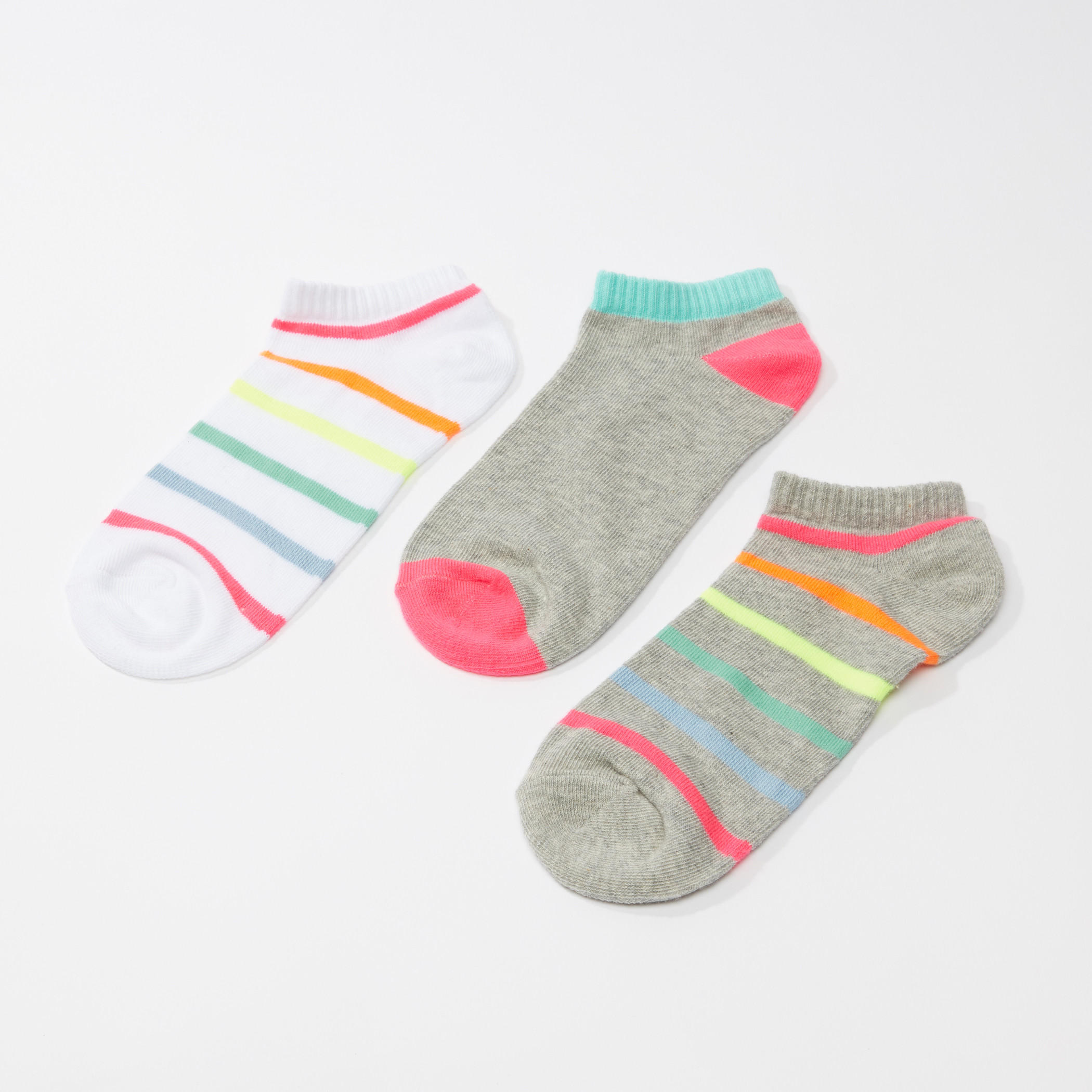 طقم جوارب مخطّطة بطول الكاحل - 3 أزواج-women-socksandstockings-image-3