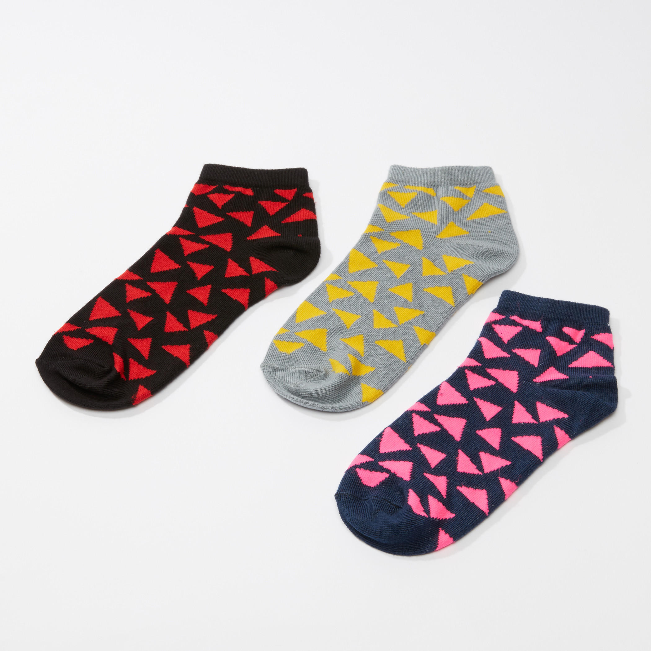 جوارب بطول الكاحل بطبعات - طقم من 3 أزواج-women-socksandstockings-image-3
