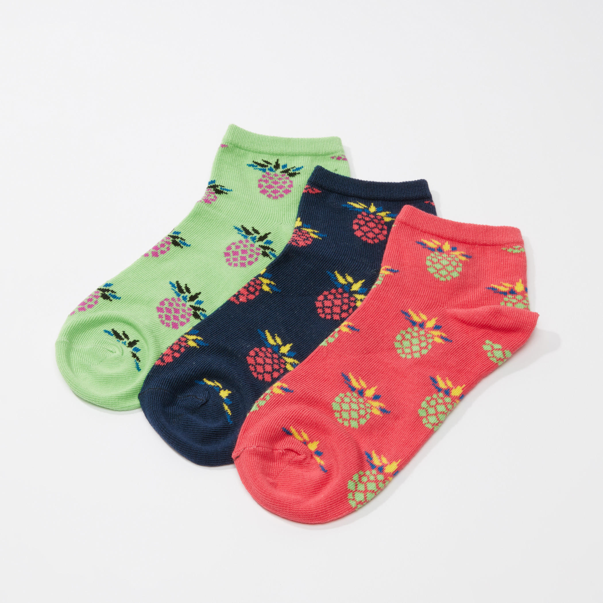 جوارب بطول الكاحل بطبعات - طقم من 3 أزواج-women-socksandstockings-image-1