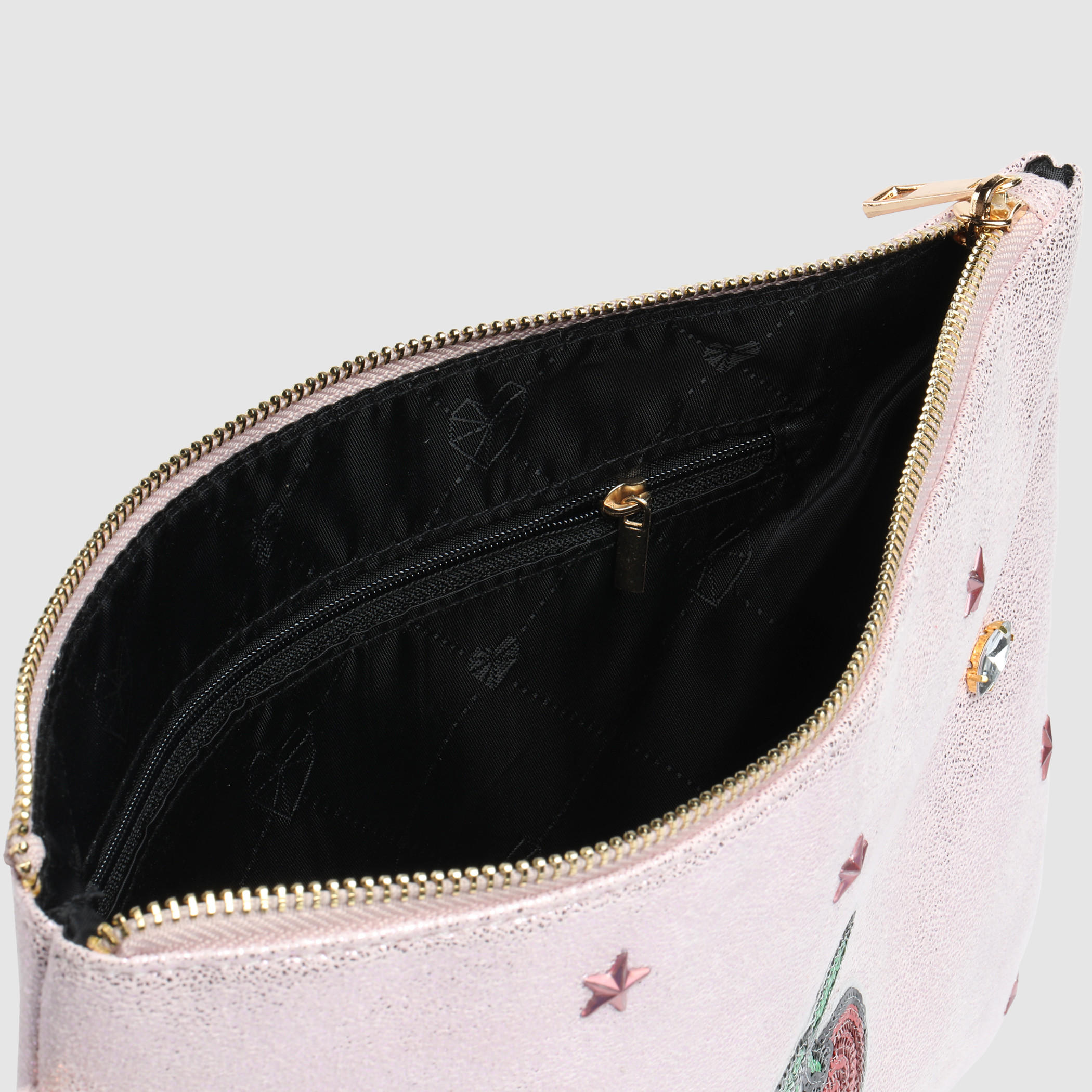 Embellished Pouch with Zip Closure and Wrist Strap-women-bagsandwallets-handbags-image-4