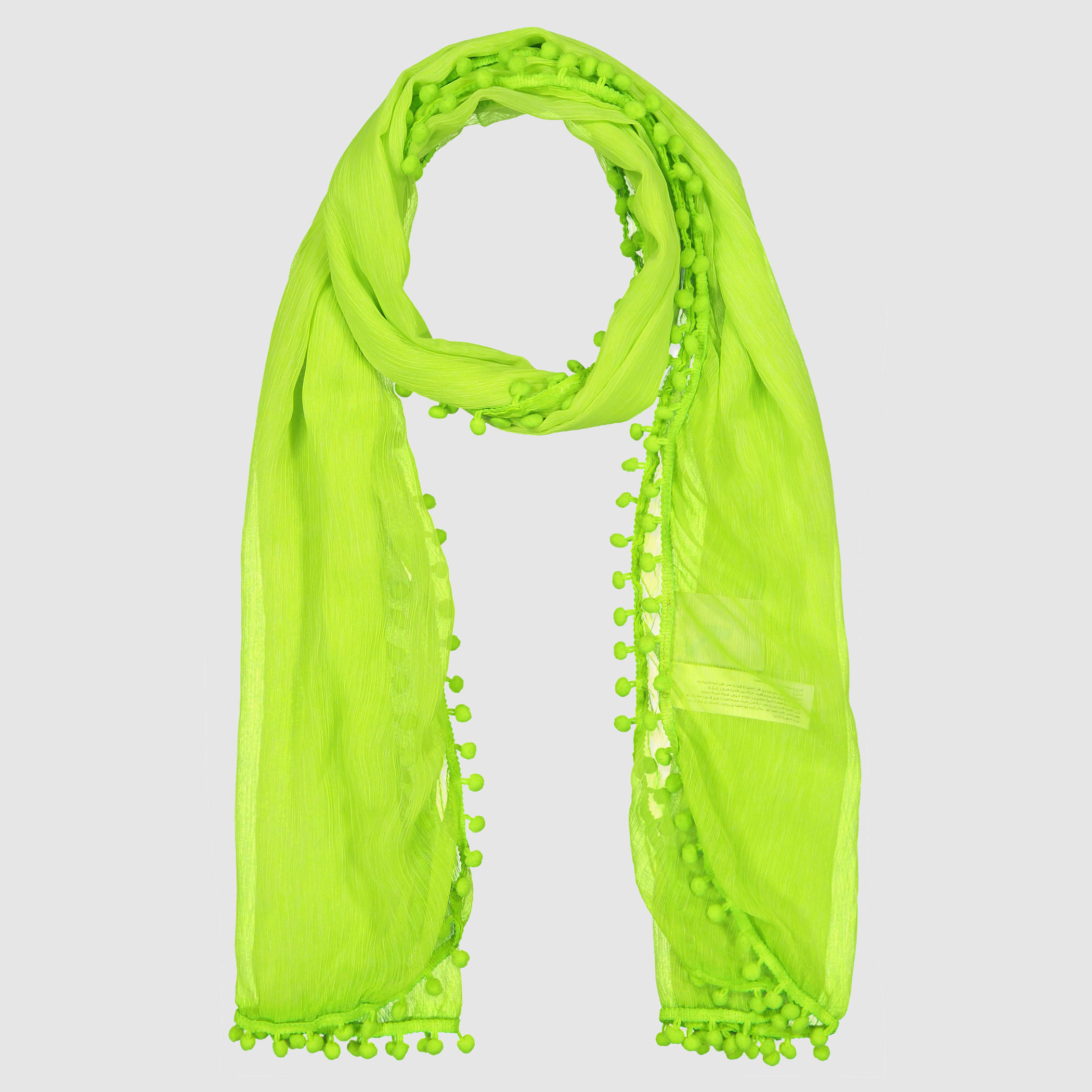وشاح مزيّن بكرات بوم بوم-women-clothingaccessories-scarves-image-1
