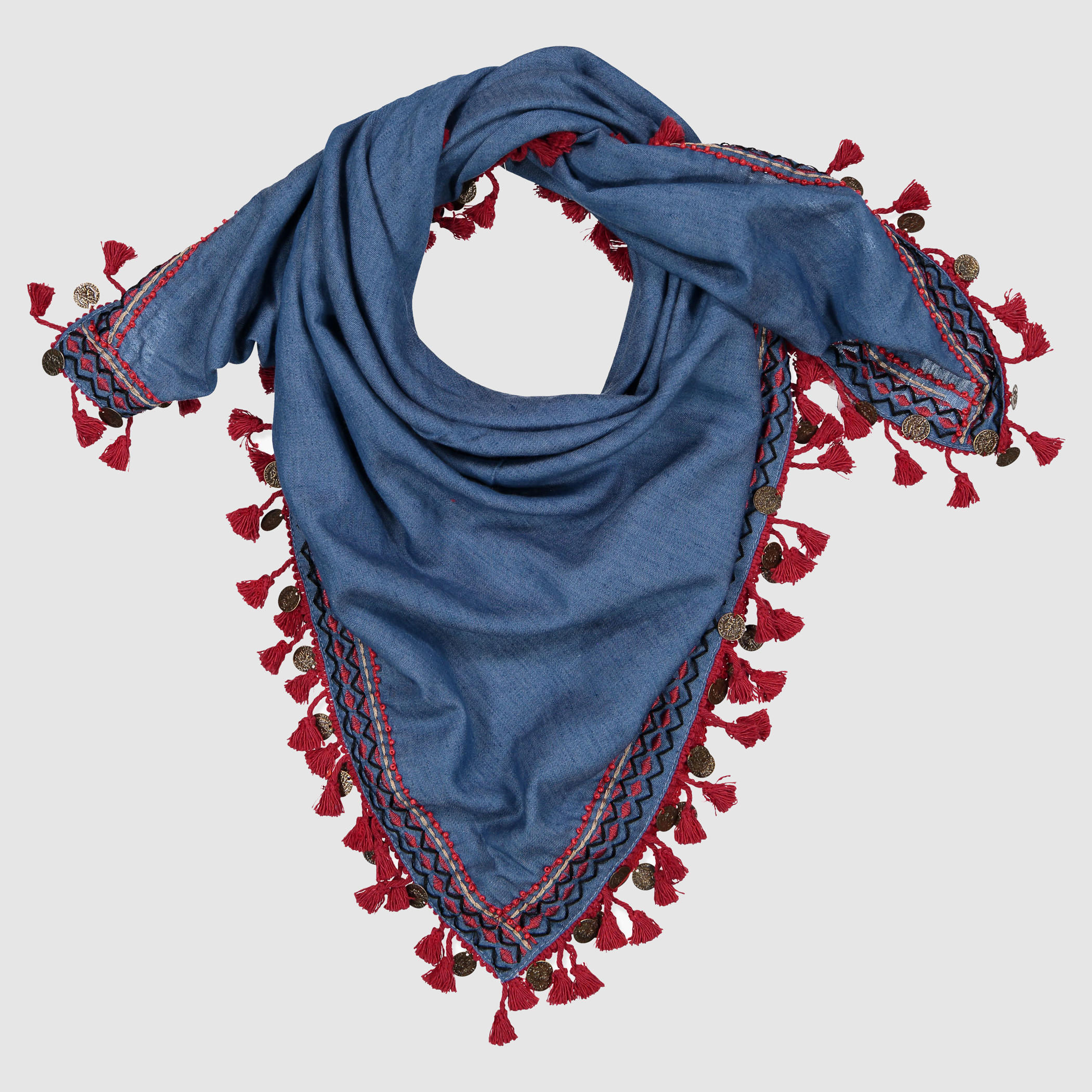 وشاح مُطرّز مُزيّن بشرّابات-women-clothingaccessories-scarves-image-2