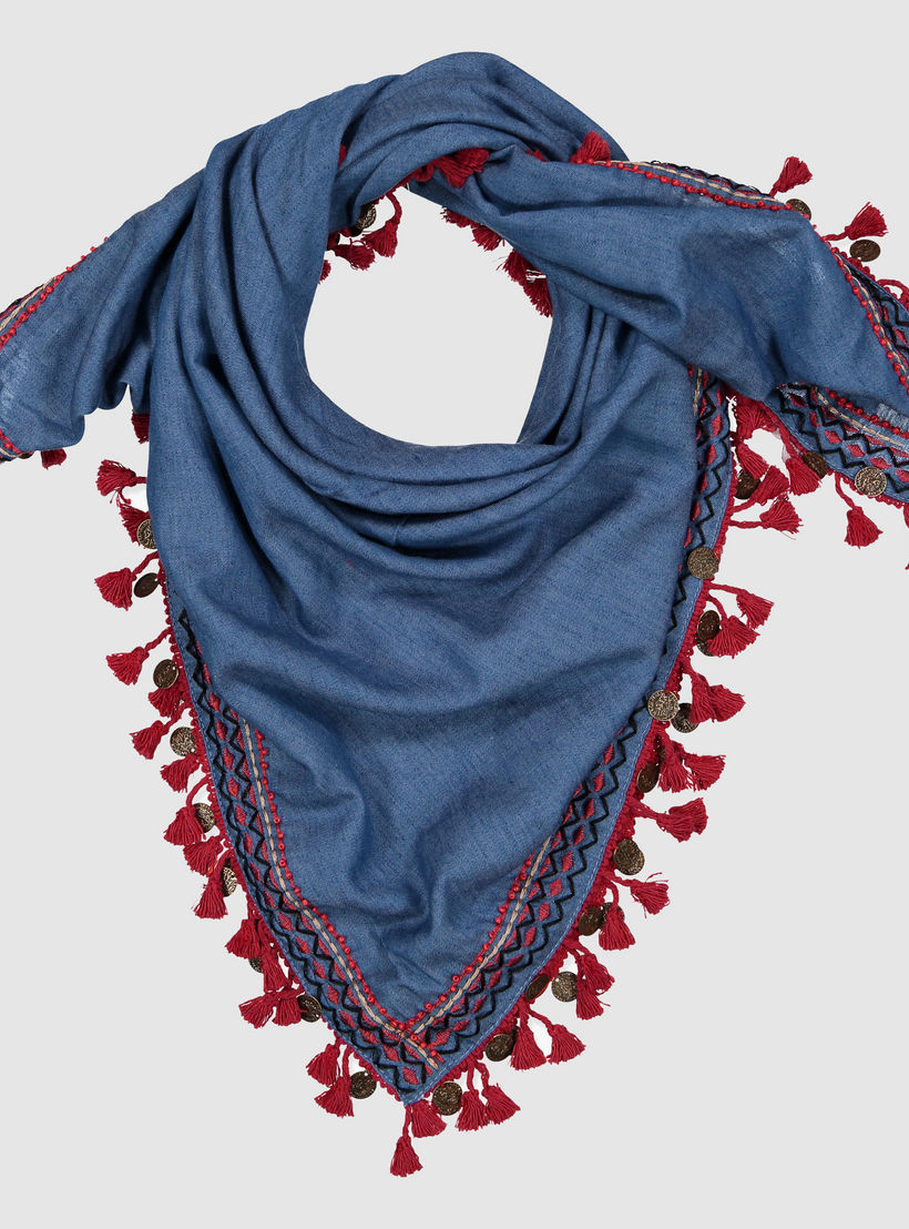 وشاح مُطرّز مُزيّن بشرّابات-women-clothingaccessories-scarves-image-2