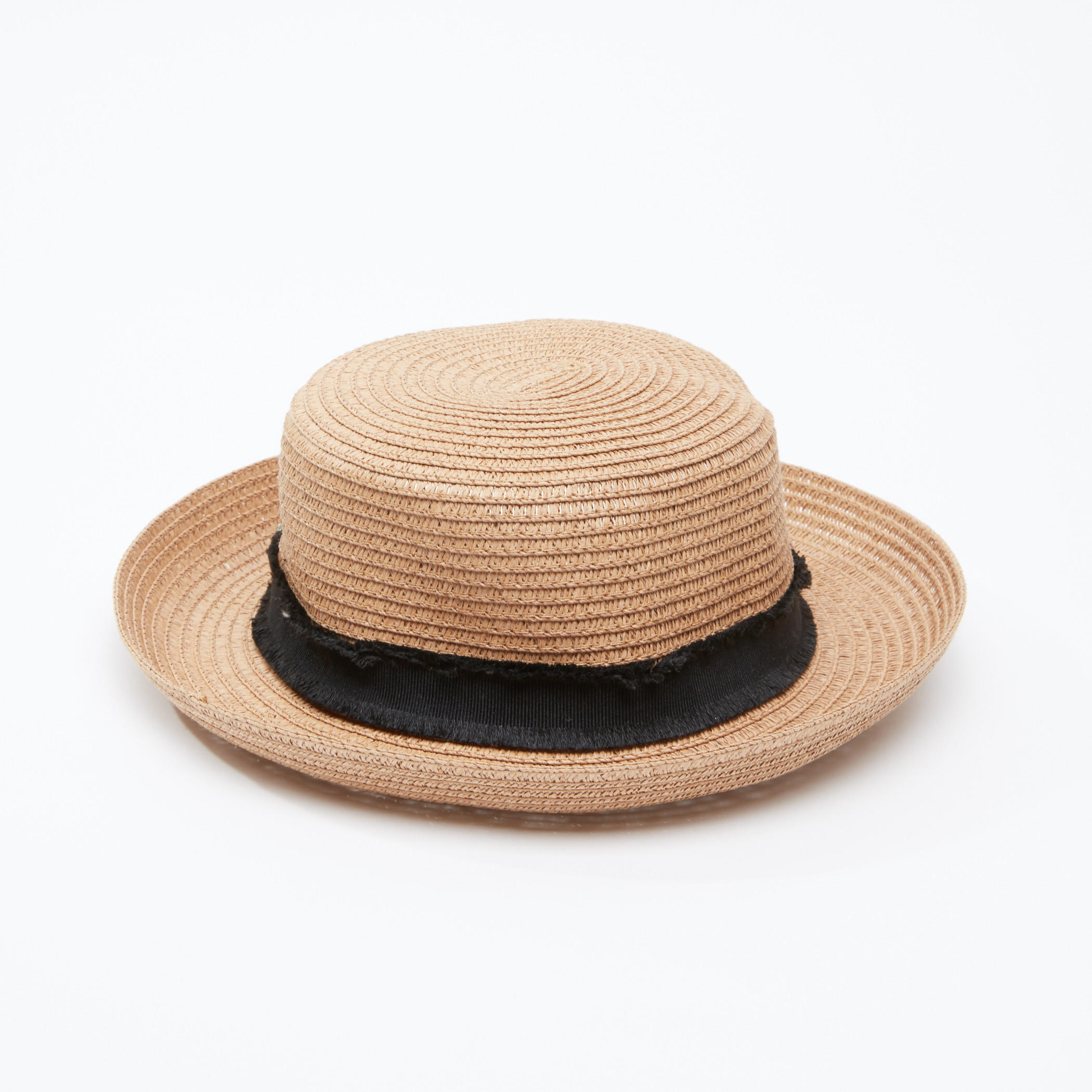 قبّعة سترو بارزة الملمس مزيّنة بزخارف-women-clothingaccessories-capsandhats-image-2