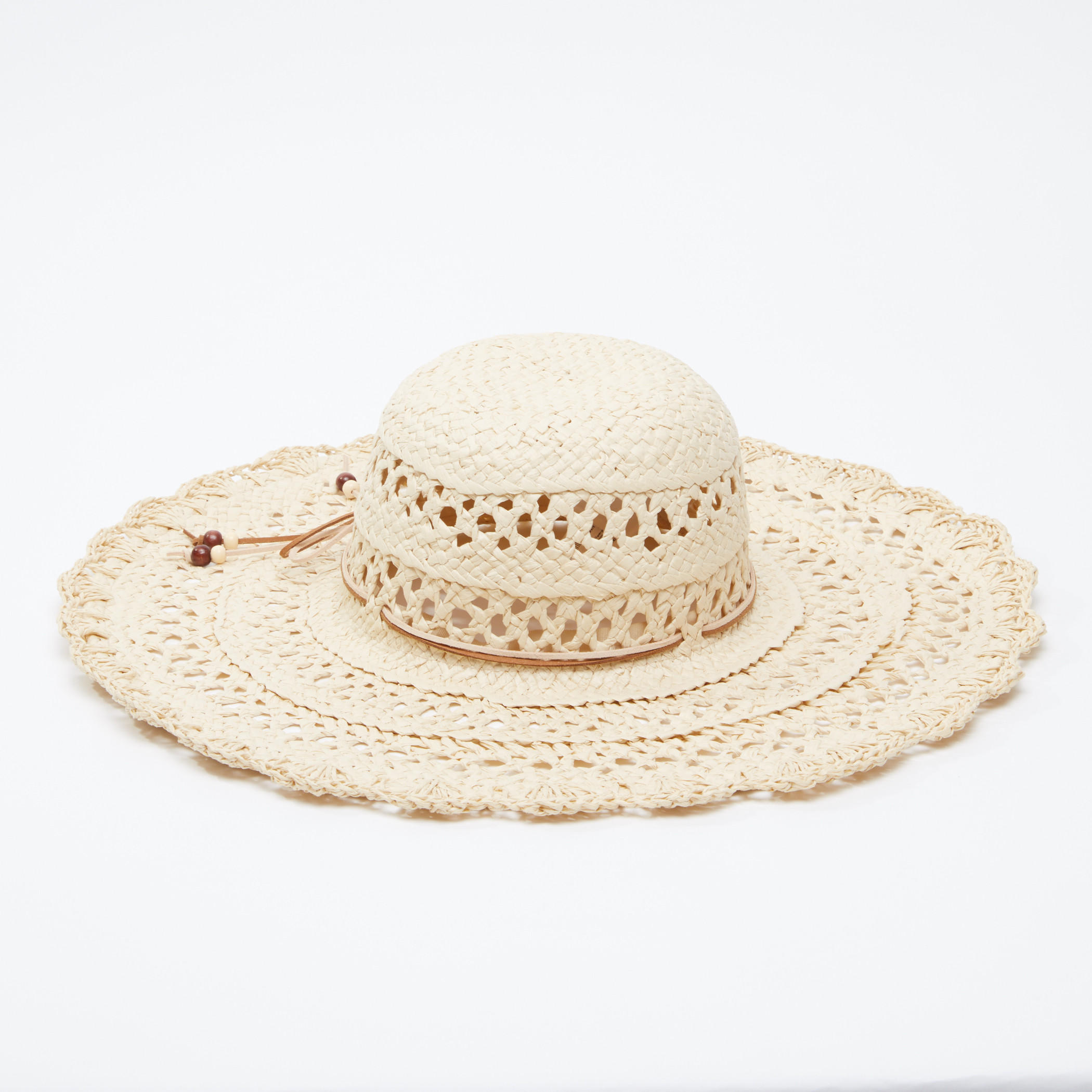 Textured Hat with Tie Up Detail-women-clothingaccessories-capsandhats-image-3
