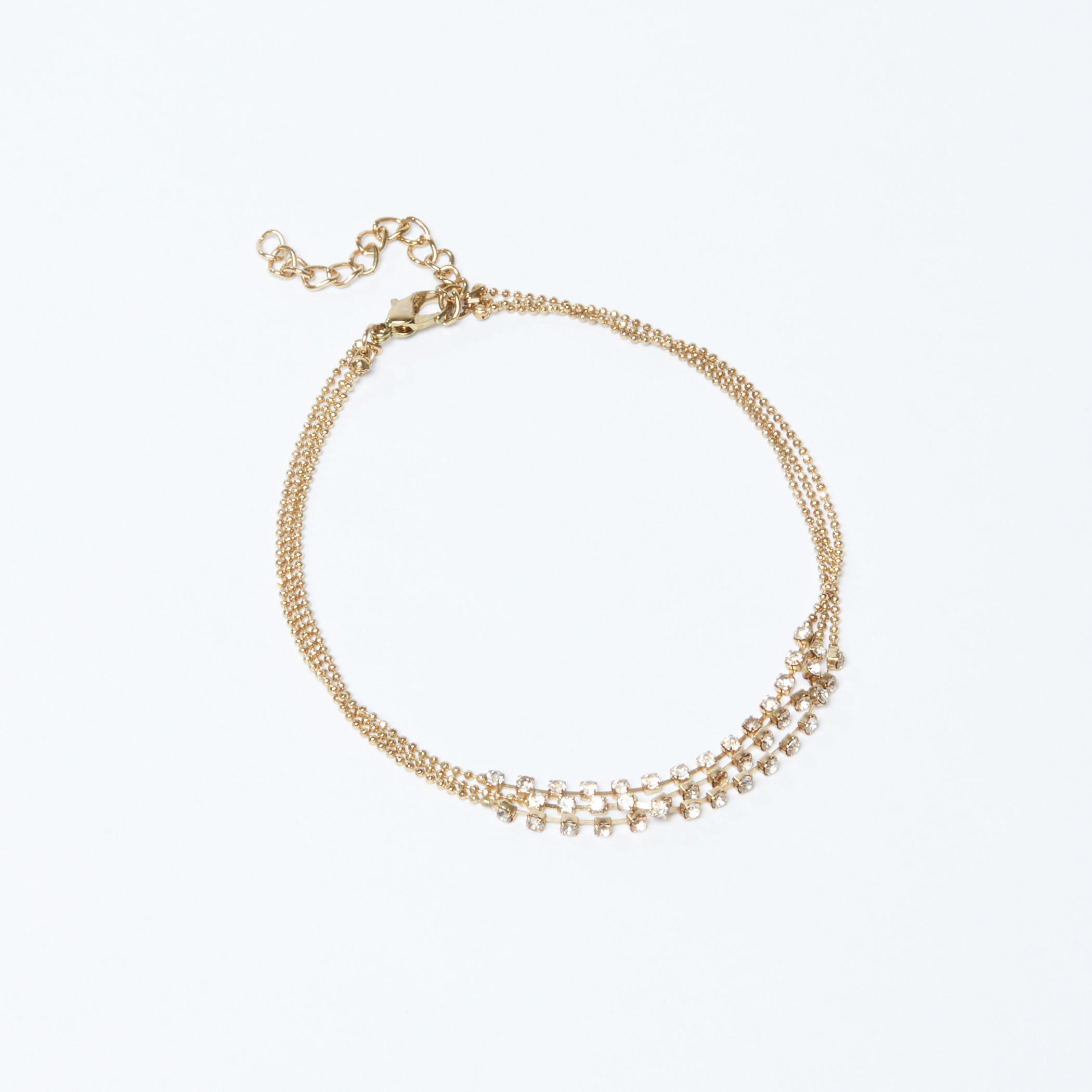 خلخال مرصع متعددة الطبقات بمشبك إغلاق-women-watchesandjewellery-jewellery-anklets-image-2