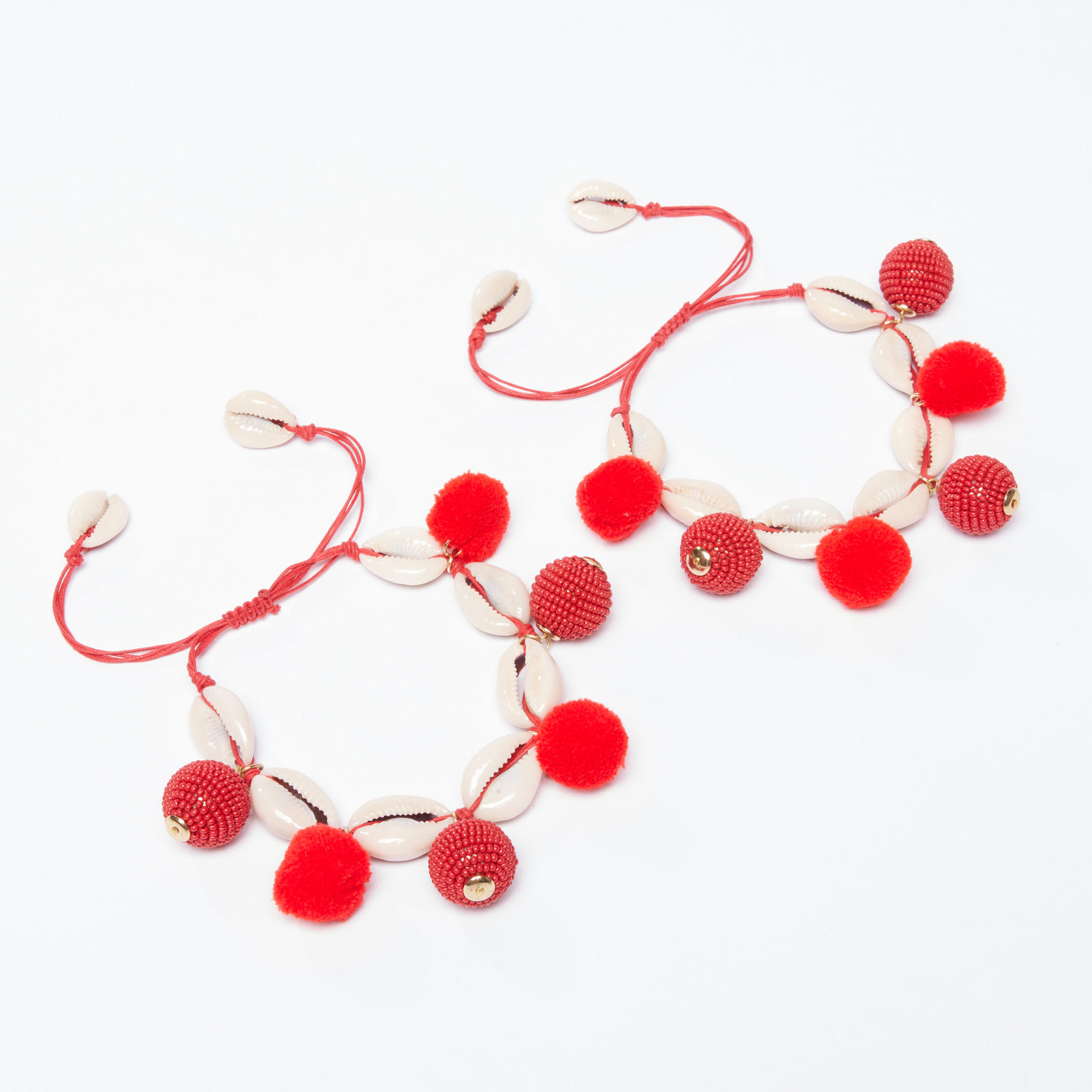 خلخال بتفاصيل خرز - طقم من قطعتين-women-watchesandjewellery-jewellery-anklets-image-1