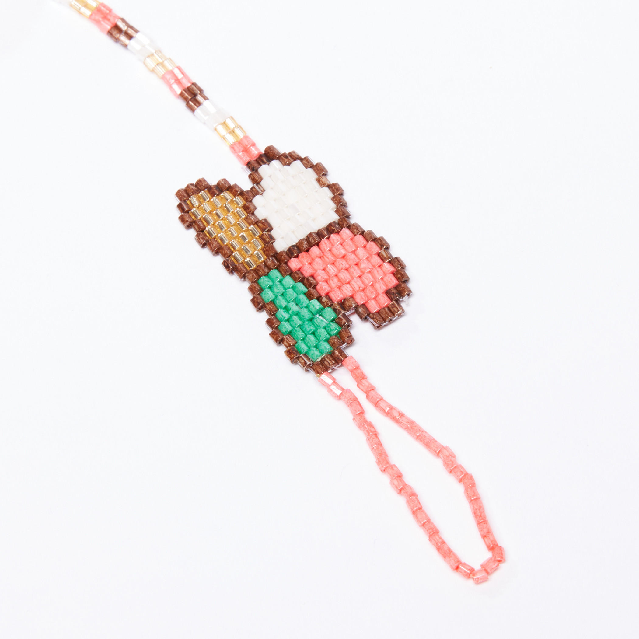خلخال مزين بالخرز بحزام إصبع ومشبك إغلاق-women-watchesandjewellery-jewellery-anklets-image-2