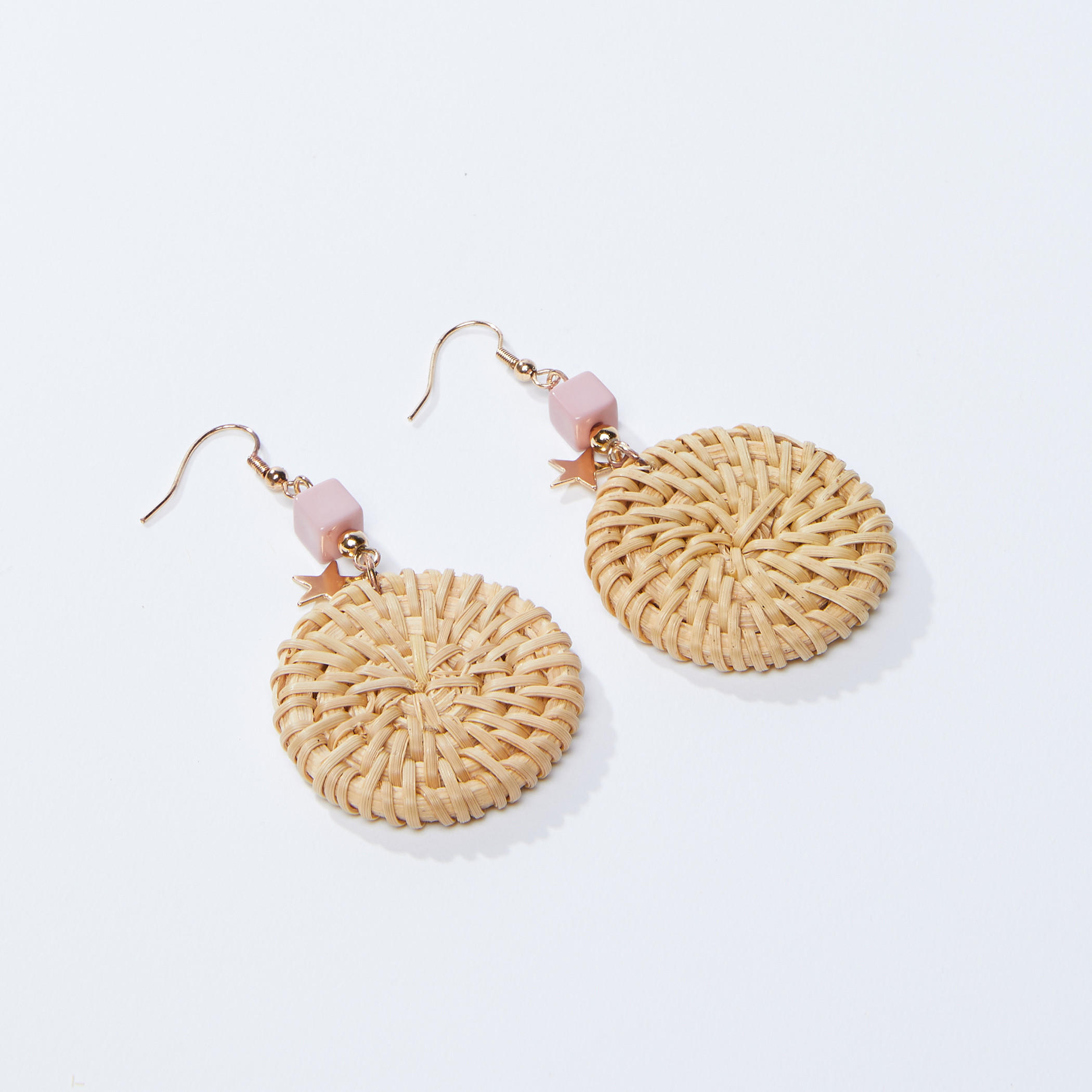 أقراط متدلية مستديرة ومنسوجة-women-watchesandjewellery-jewellery-earrings-image-1