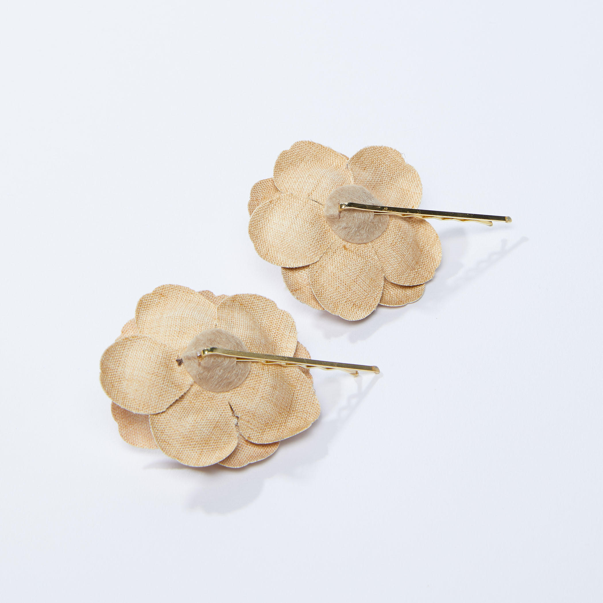 Flower Applique Hair Pin - Set of 2-women-hairaccessories-image-2