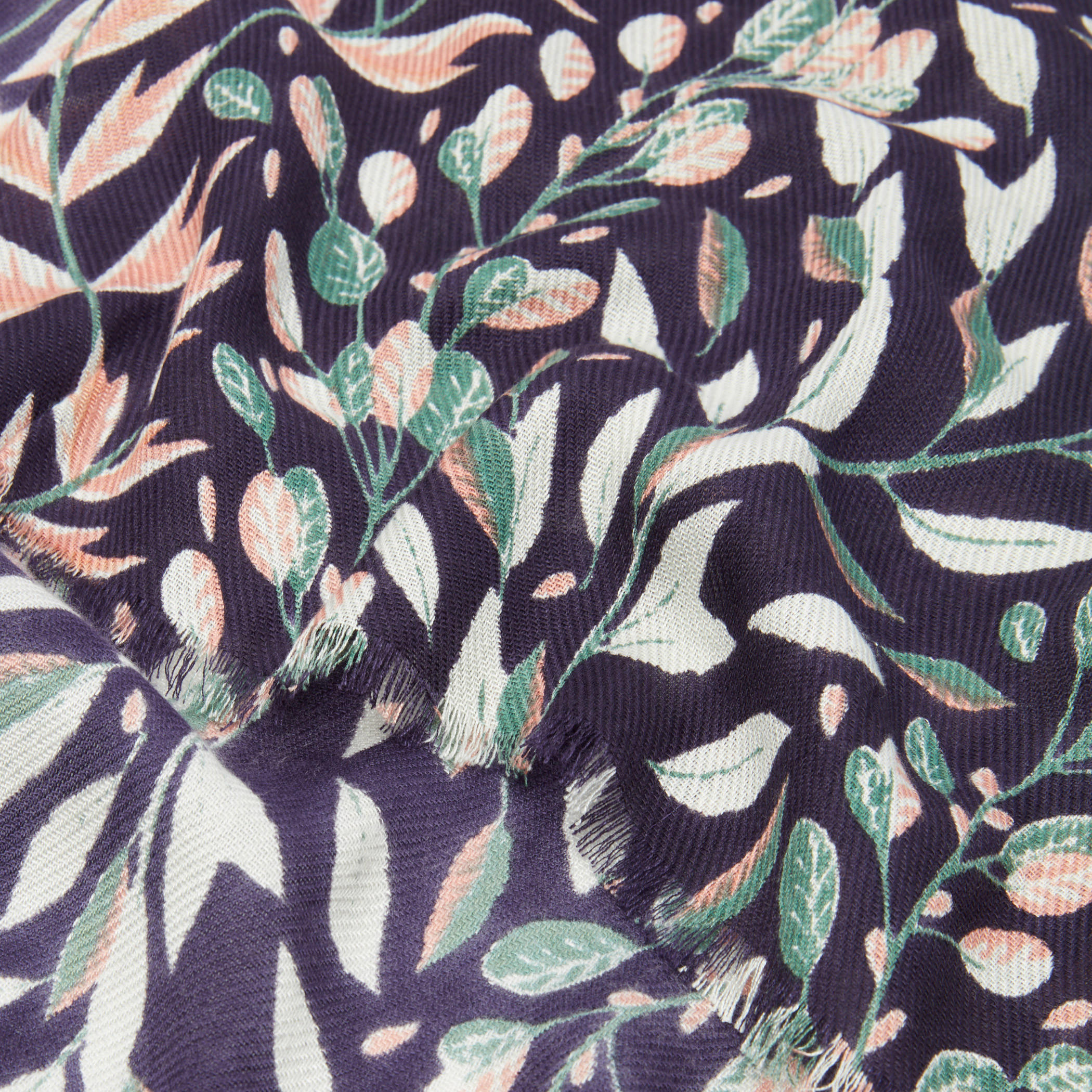 Printed Rectangular Scarf with Ribbed Texture and Fringes-women-clothingaccessories-scarves-image-2