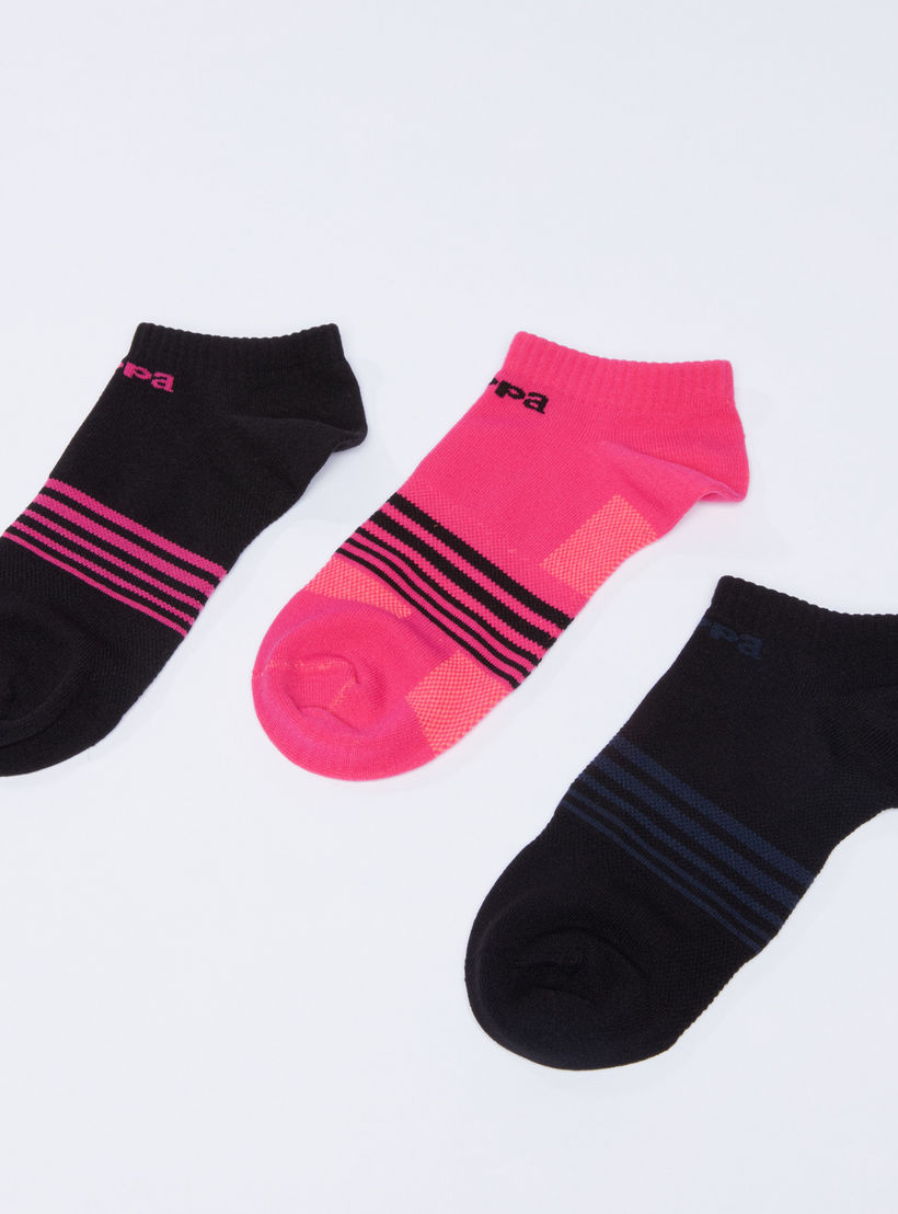 طقم جوارب مقلمة بطول الكاحل من كابا - 3 قطع-women-socksandstockings-image-3