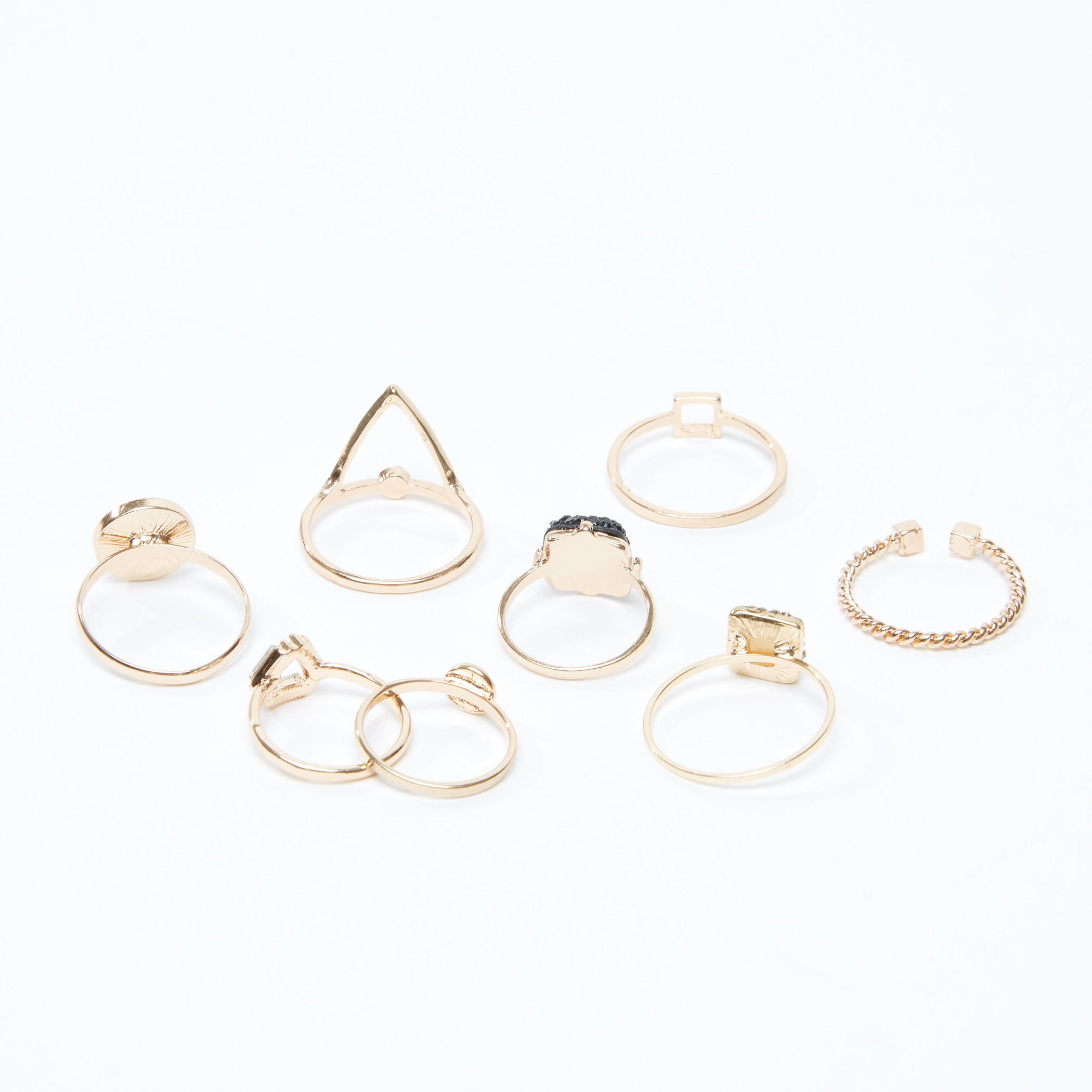خواتم متنوّعة - طقم من 8 قطع-women-watchesandjewellery-jewellery-rings-image-3