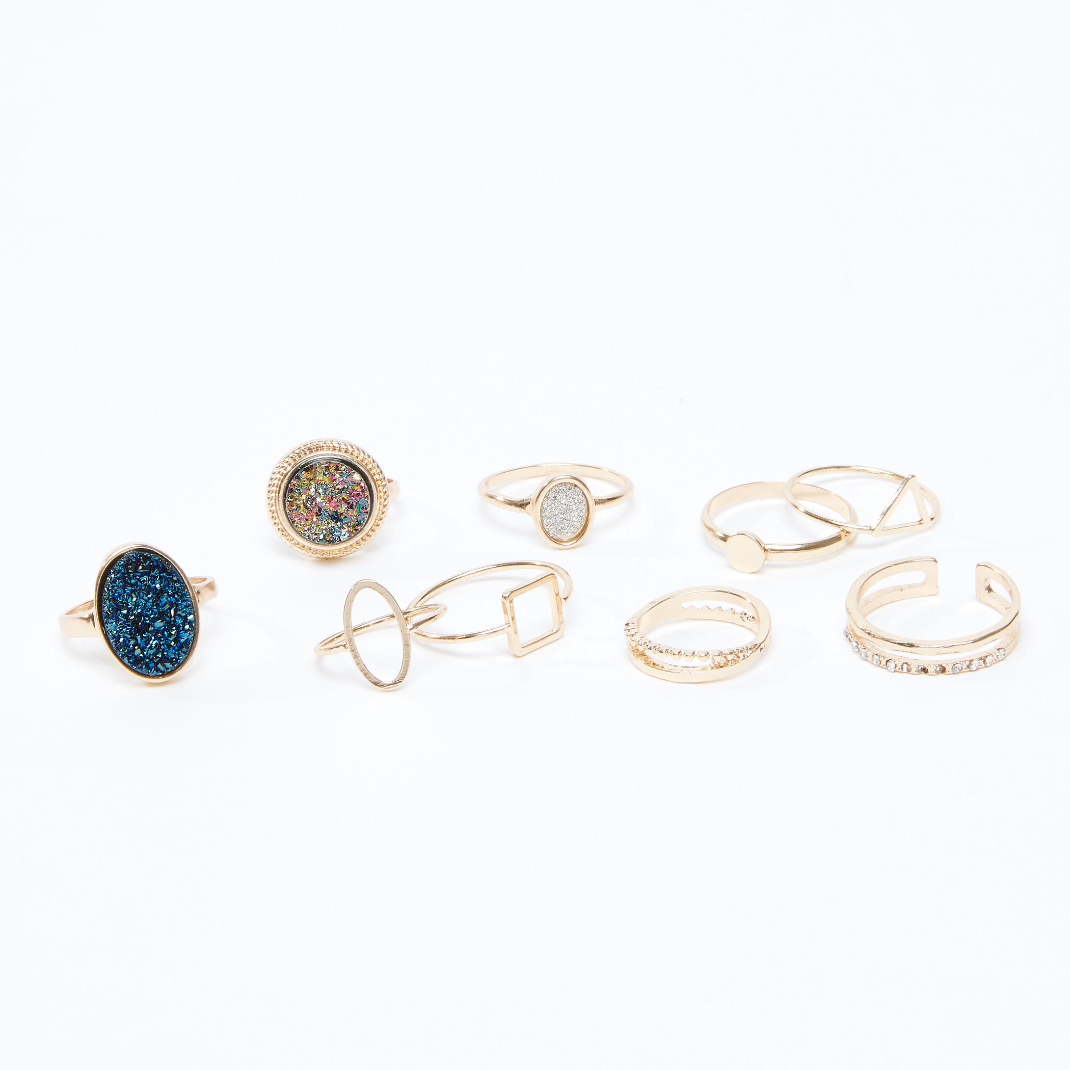 Assorted Finger Ring - Set of 9-women-watchesandjewellery-jewellery-rings-image-1