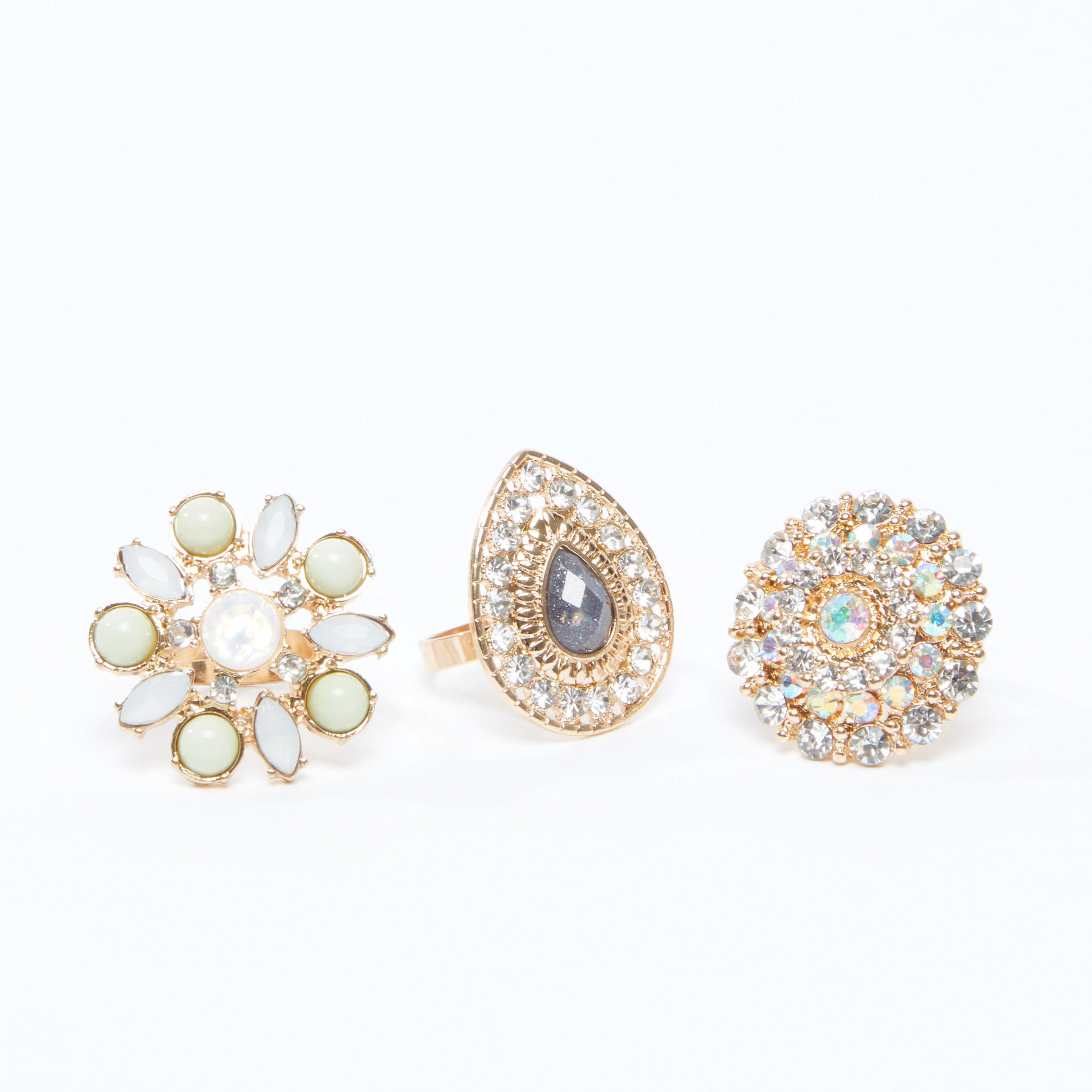 Studded Finger Ring - Set of 3-women-watchesandjewellery-jewellery-rings-image-1