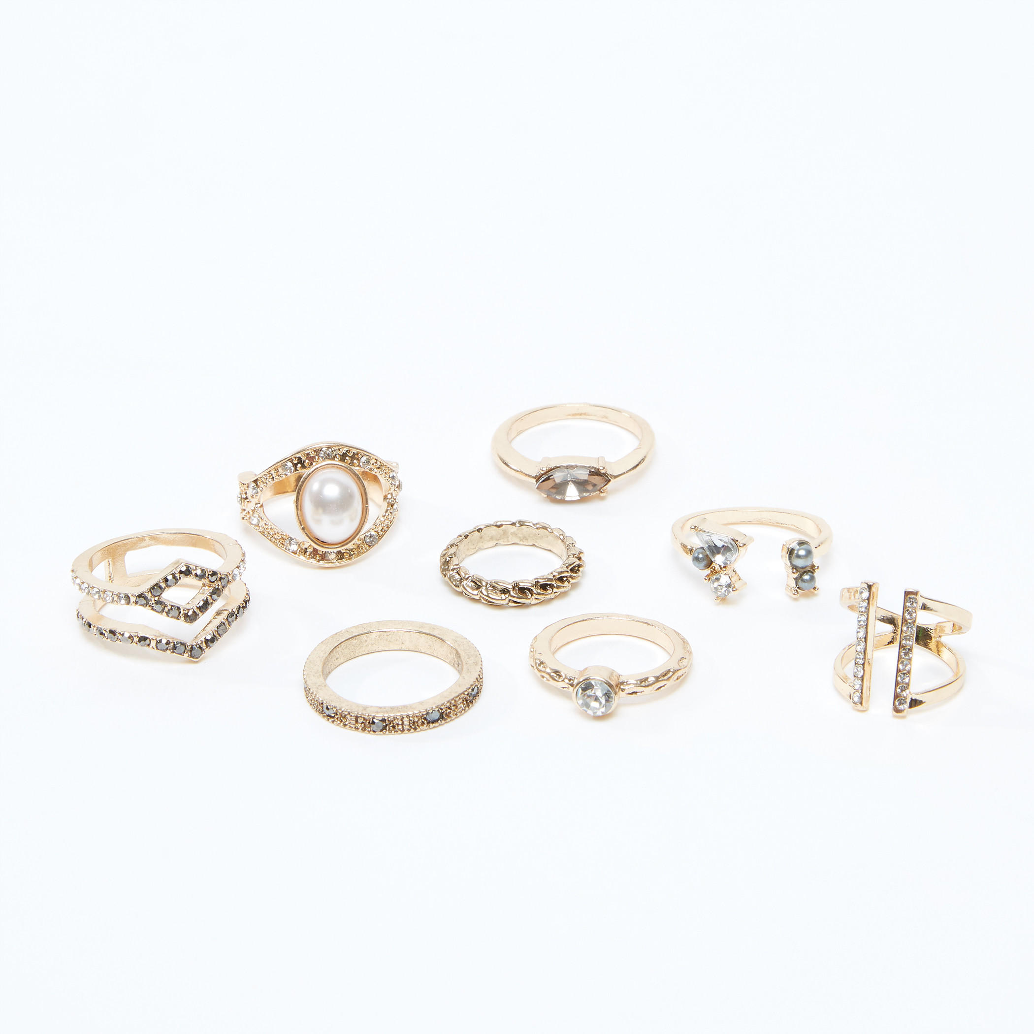 طقم خواتم مرصعة 8 قطع-women-watchesandjewellery-jewellery-rings-image-3